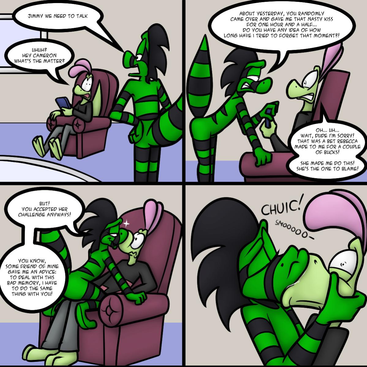 [JAMEArts & Skunkdude13] Kissing Challenge