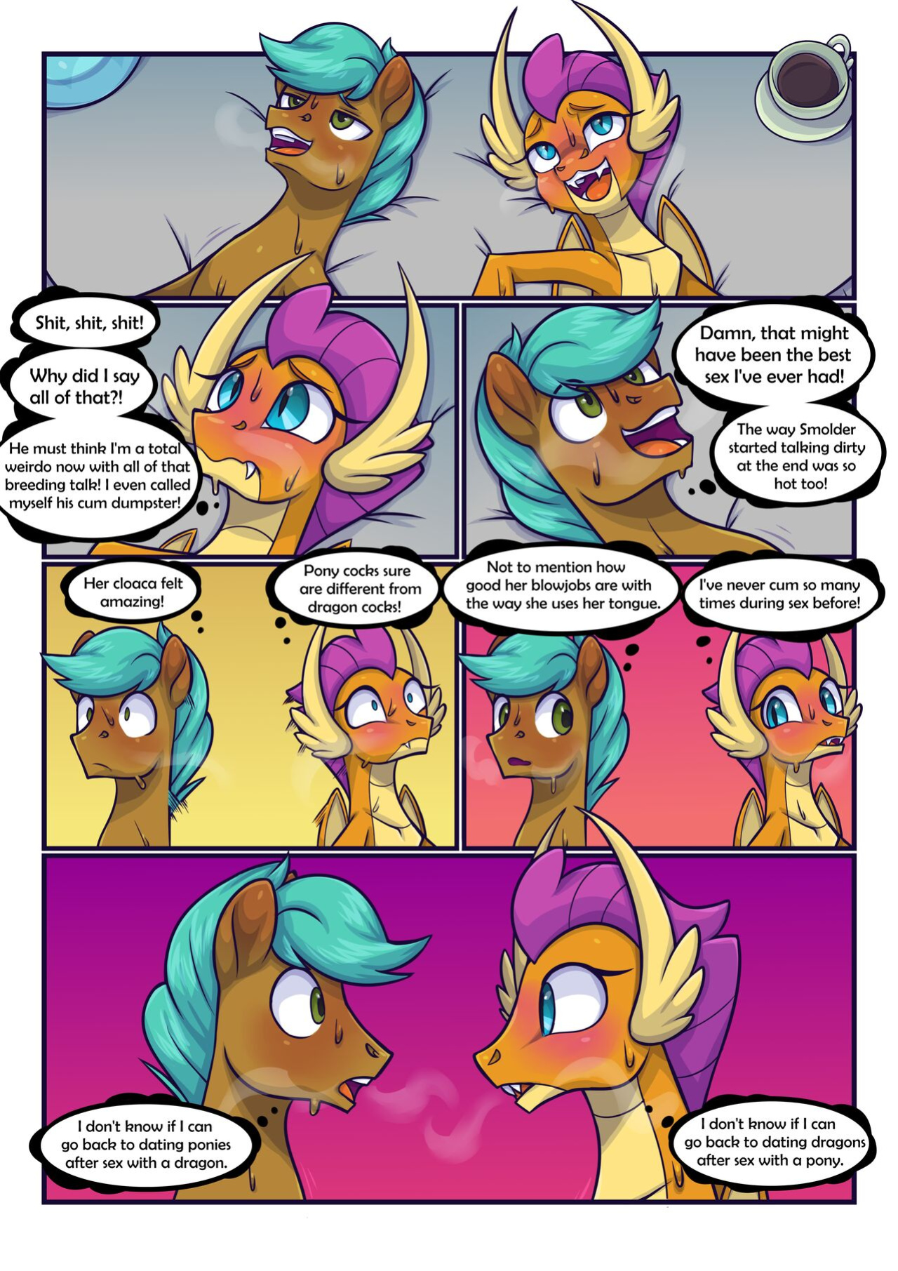 [Moonseeker (SketchySkylar)] Smolder x OC Comic #2