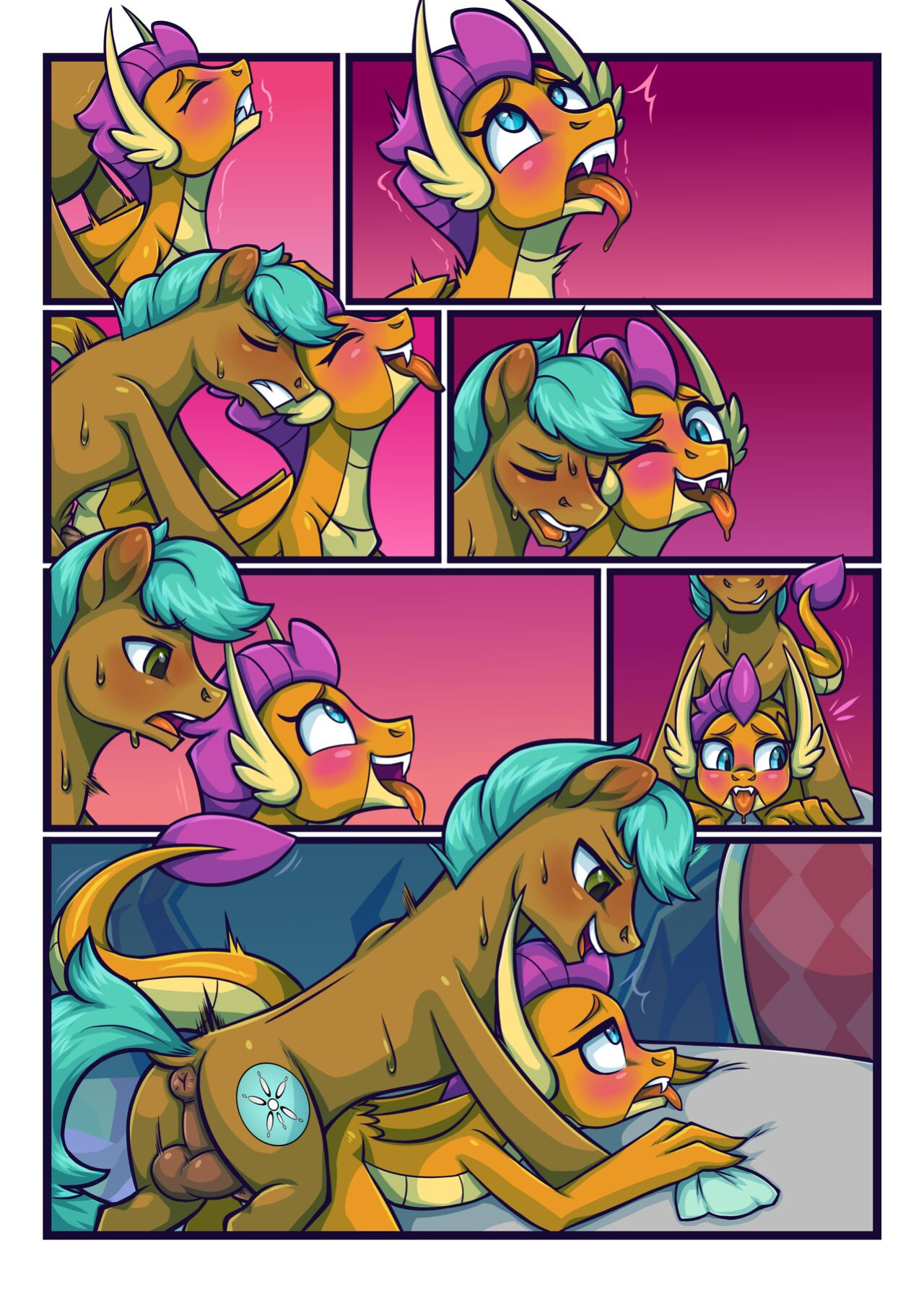 [Moonseeker (SketchySkylar)] Smolder x OC Comic #2