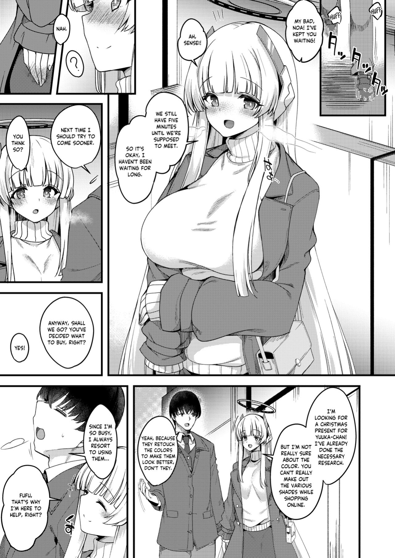 [Ryuukakusan Nodoame (Gokubutsu Mayuge)] Sensei Iippai Ojikan Itadaichaimasu ne | Sensei, may I take a lot of your time? (Blue Archive) [Tea Party Scans]