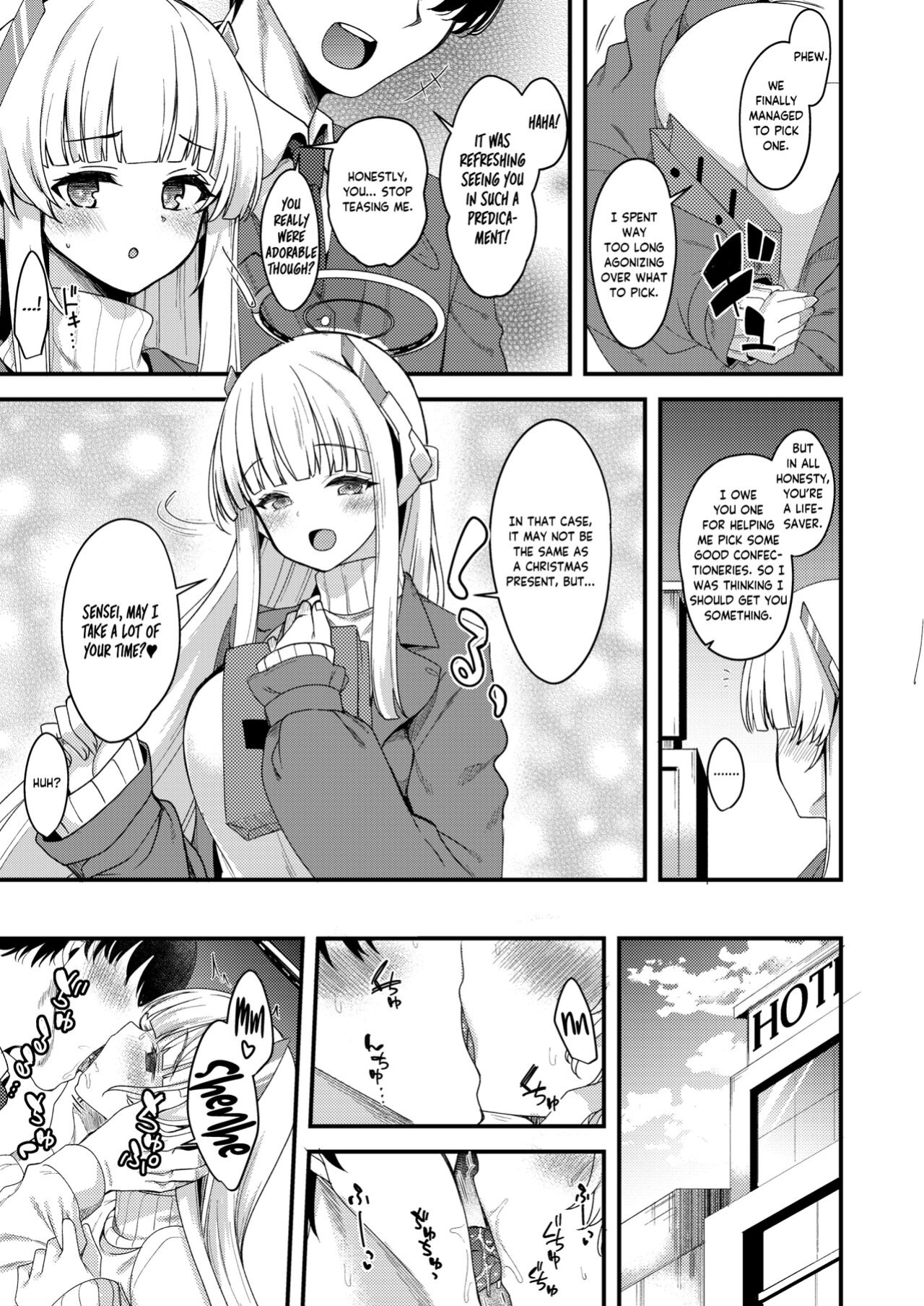 [Ryuukakusan Nodoame (Gokubutsu Mayuge)] Sensei Iippai Ojikan Itadaichaimasu ne | Sensei, may I take a lot of your time? (Blue Archive) [Tea Party Scans]
