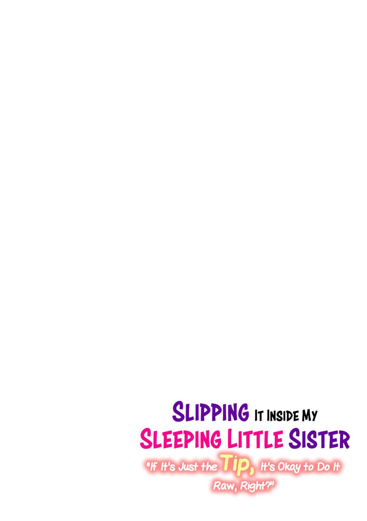 [Kaikandrug (Kotomaro)] Slipping It Inside My Little Sister