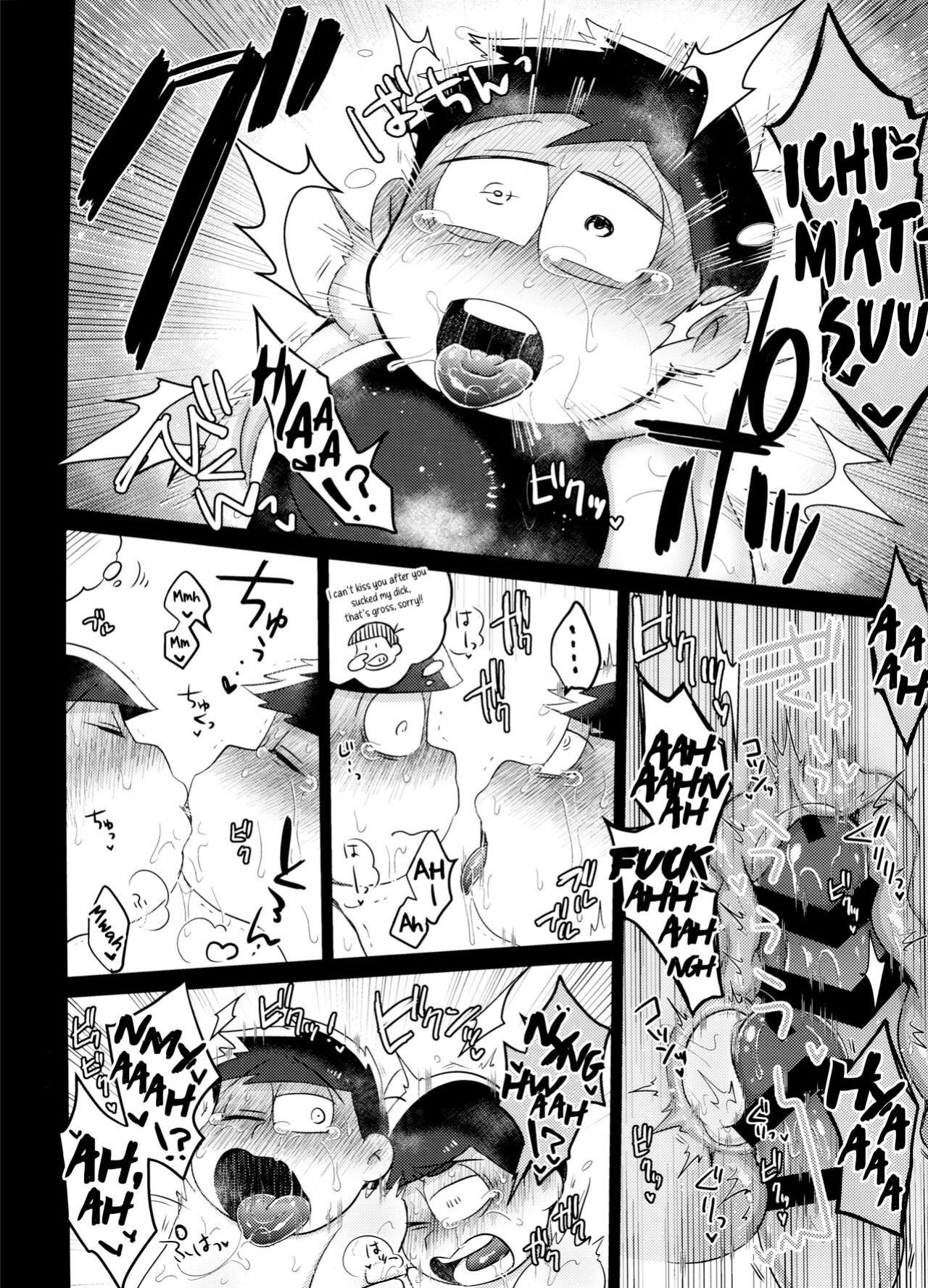 (Kahou wa Nete Matsu 20) [Nima Nima Hompo (Tokiwa)] My Tongue Has Been Weird Lately ~ 24 hours of explosive threesome sex!! (Osomatsu-san)