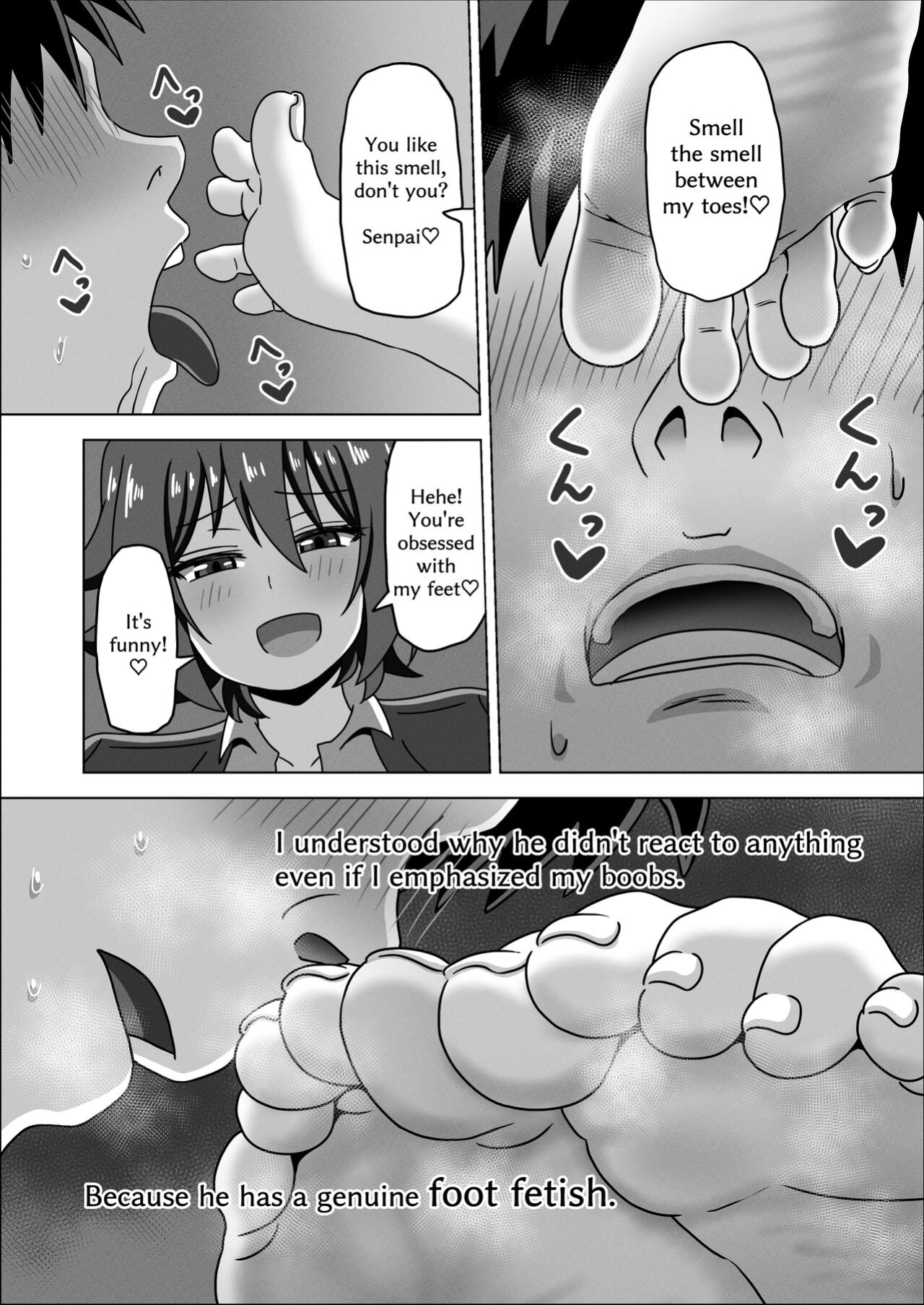 [Mitari Gakuen (Nush)] Kouhai no Ashi de Gachi Boki Shite Hazukashikunainsu ka? Wara | Aren't You Ashamed of Getting a Boner from Your Junior's Feet? LOL