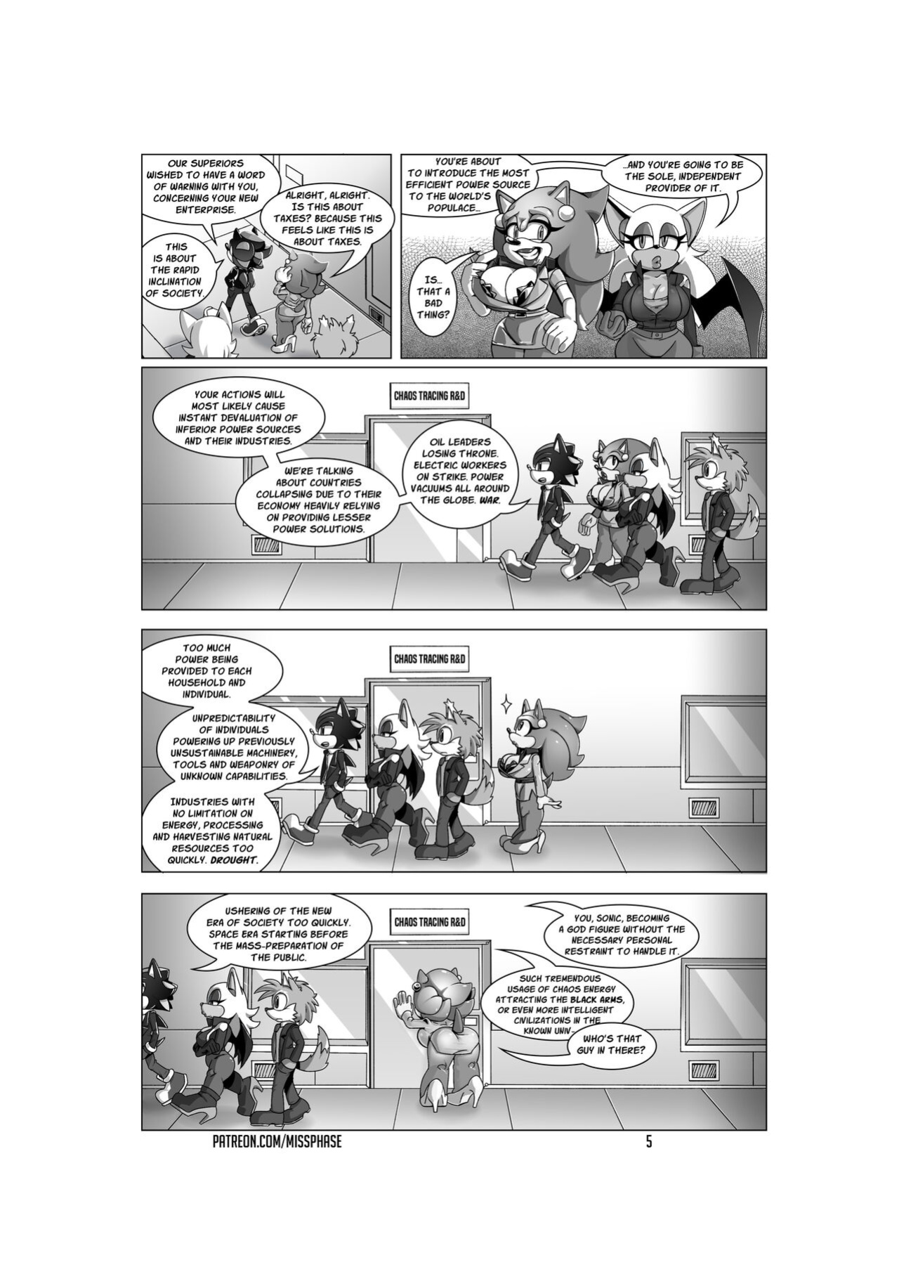 [Miss Phase] Chief Operative Whore #1-5 (Sonic The Hedgehog)