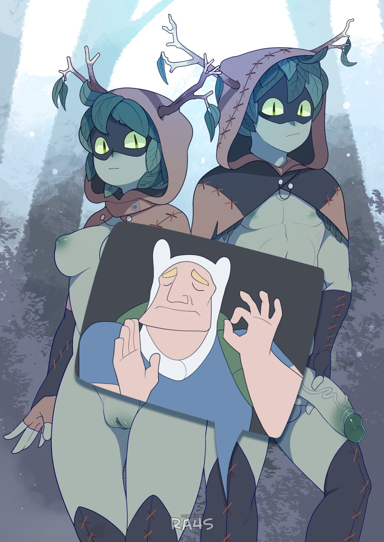 [Ra4s] Huntress Wizard X Finn X Hunter Wizard (Adventure Time)