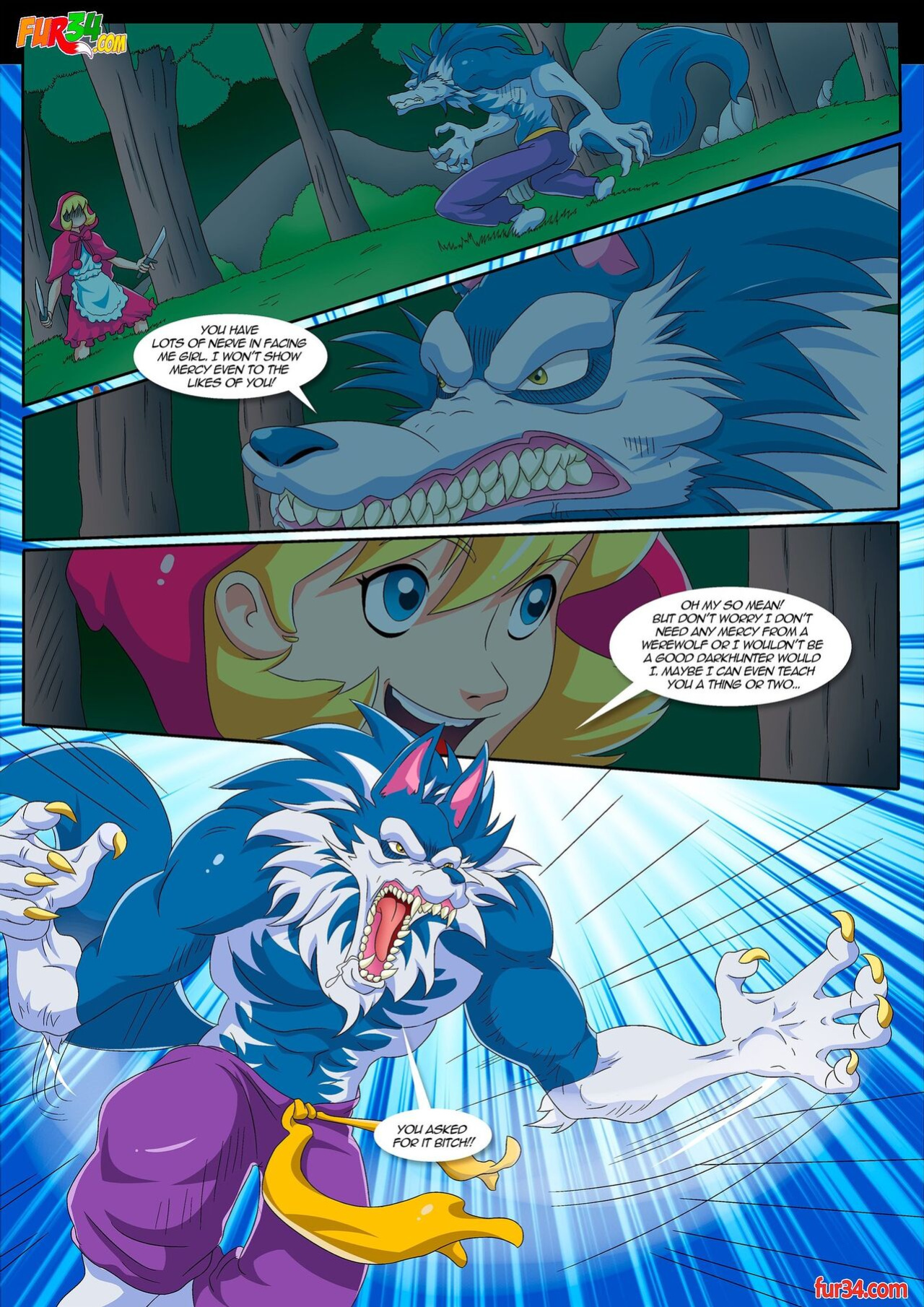 [Palcomix] Darkstalker's Tale of Little Red Riding Hood