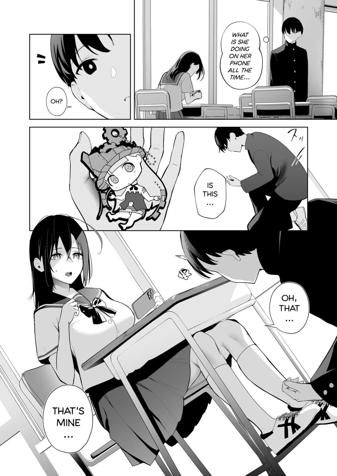 [Ponpokomaru (Akausu Ko)] Kamikazari ~Boku no Downer-kei Kanojo ga Class no Kyokon DQN ni Me o Tsukerareta Hanashi~ | Hair Ribbon - How My Reserved Girlfriend Was Targeted By A Big-Cocked Fuckboy In My Class. [Script Cave]
