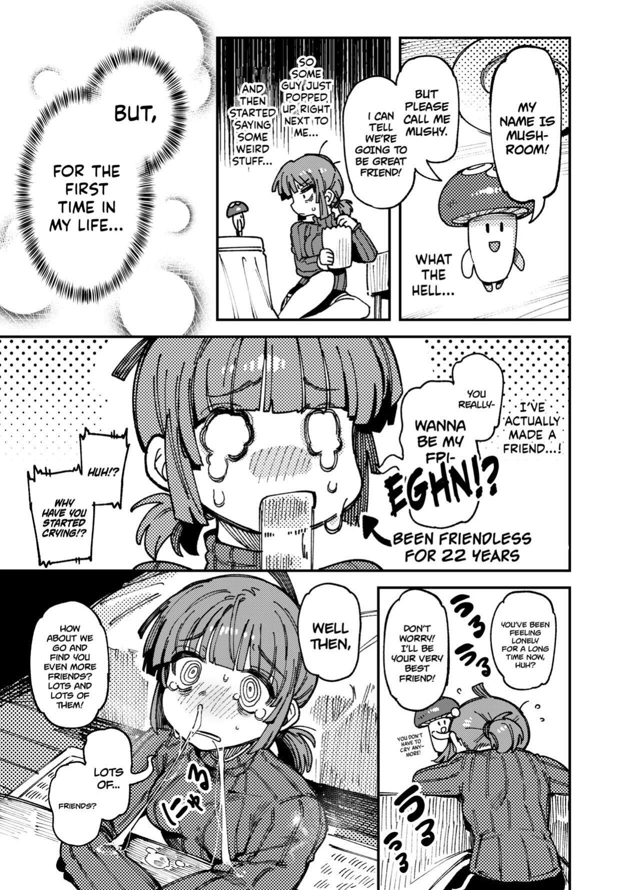 [Hoshoku Shoujo (Karasu Chan)] Ie ga Shike Sugite Haete Kita Genkaku Yuuhatsu Kinoko wo Gosyoku Shite Hatsujyou Shita Ato no Are ya Kore