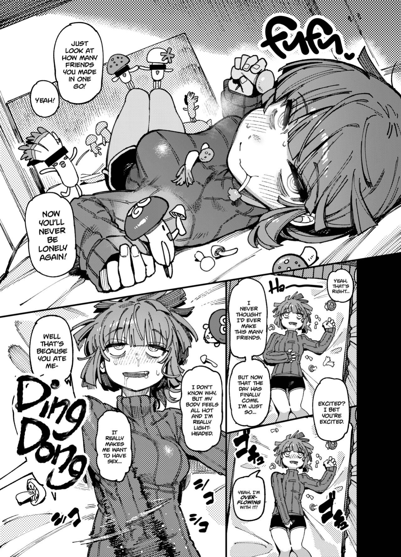 [Hoshoku Shoujo (Karasu Chan)] Ie ga Shike Sugite Haete Kita Genkaku Yuuhatsu Kinoko wo Gosyoku Shite Hatsujyou Shita Ato no Are ya Kore