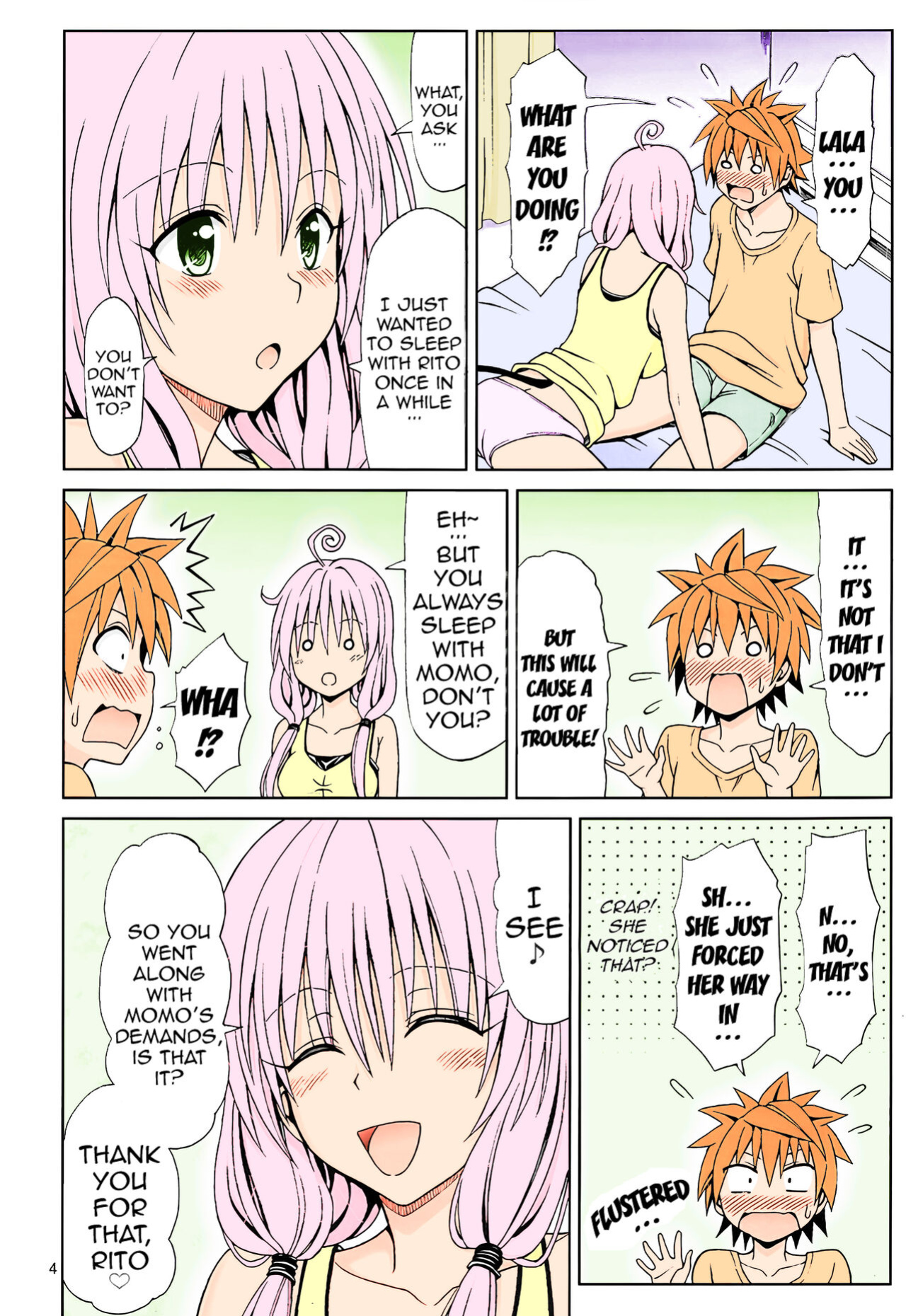 (C85) [Brain Dead (Eiji)] Yappari Lala ga Suki! (To Love-Ru Darkness) [Colorised]