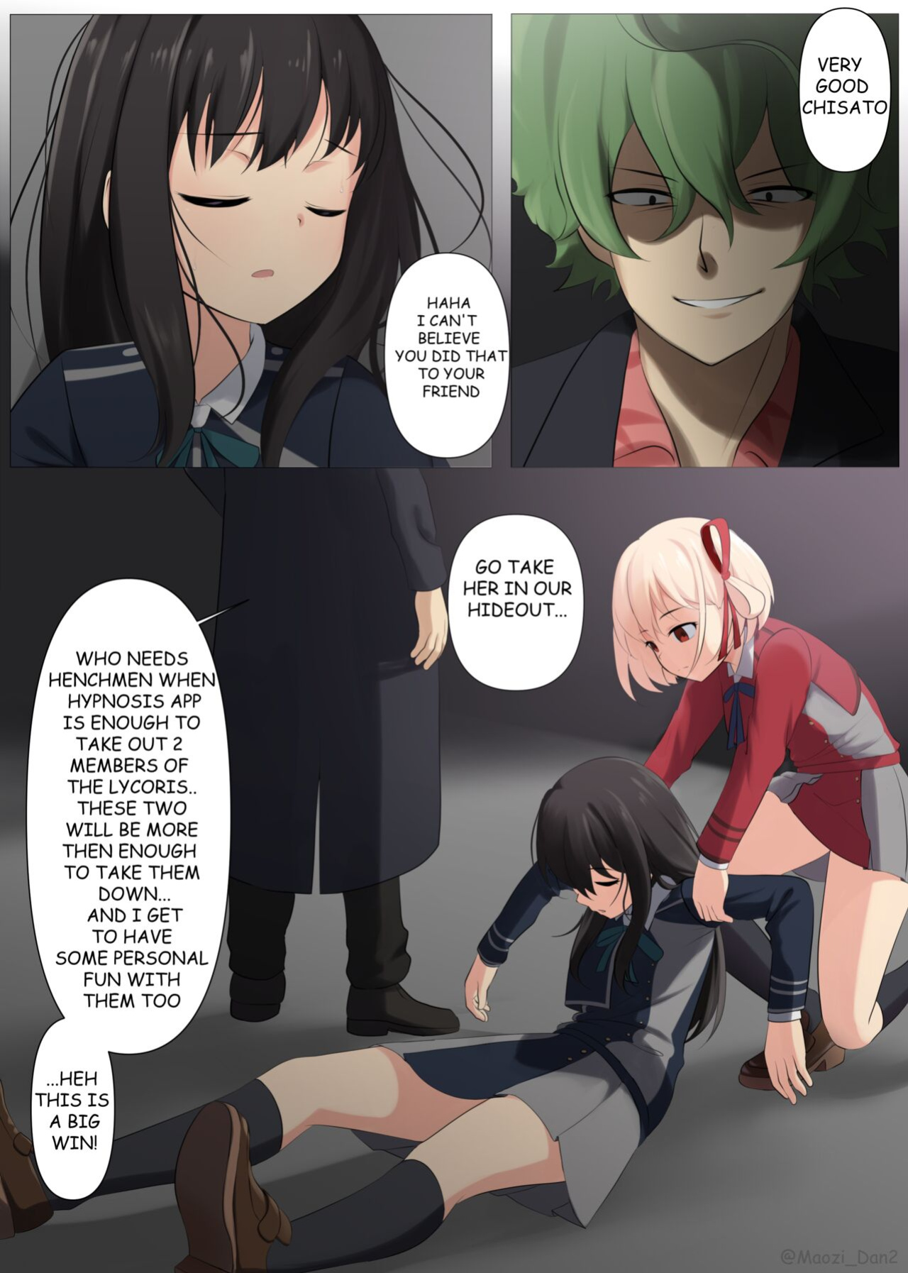 [Maozi Dan] LycoReco gets hypnotized (Lycoris Recoil)