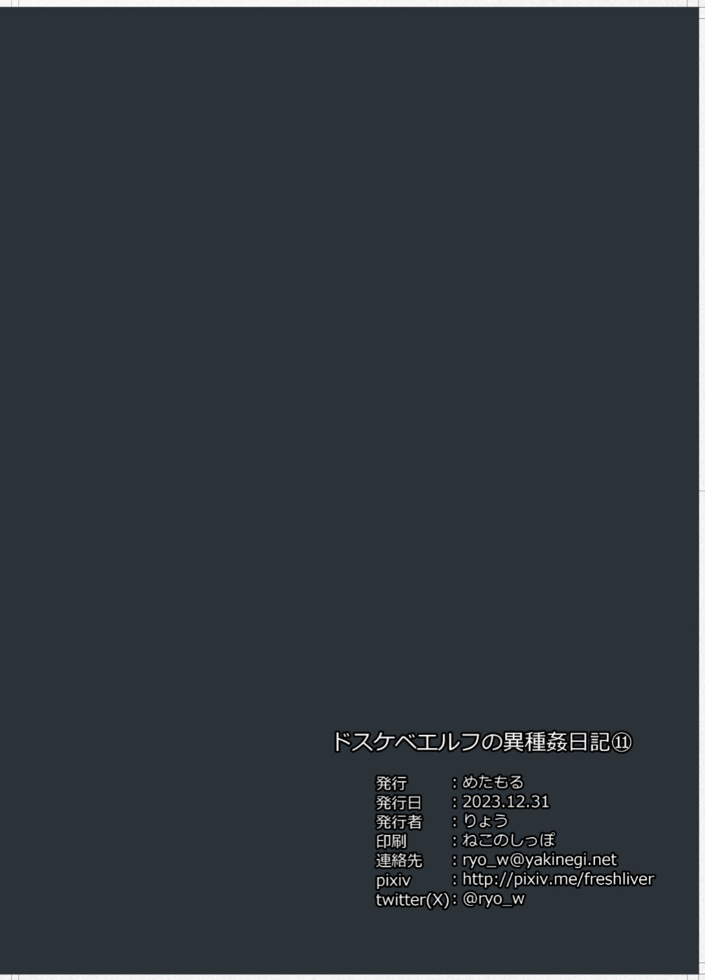 [Metamor (Ryo)] Dosukebe Elf no Ishukan Nikki 11 [Poranya]