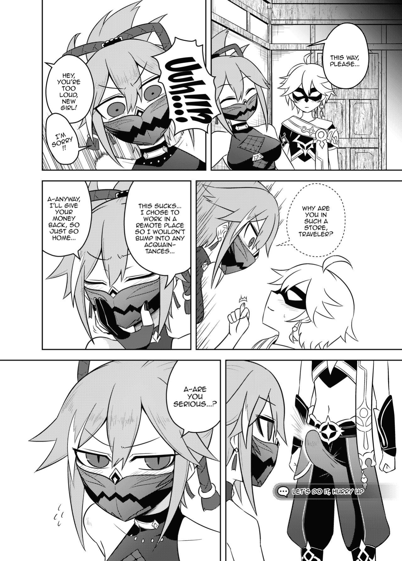 [Atelier:Dew (Kurakumo Nue)] Arataki-ha no Shikinguri | The Arataki Faction's Fundraising Methods (Genshin Impact)