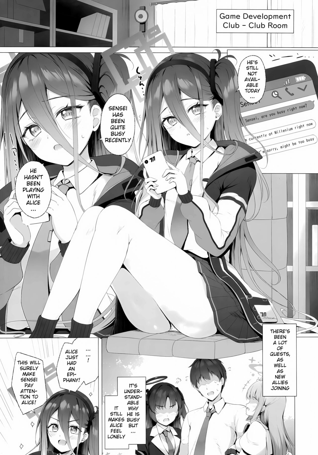 (C103) [Twilight Road (Tomo)] Sensei, Alice to Level Up Shimasen ka? | Sensei, will You Level-up with Alice? (Blue Archive) [Entropy]