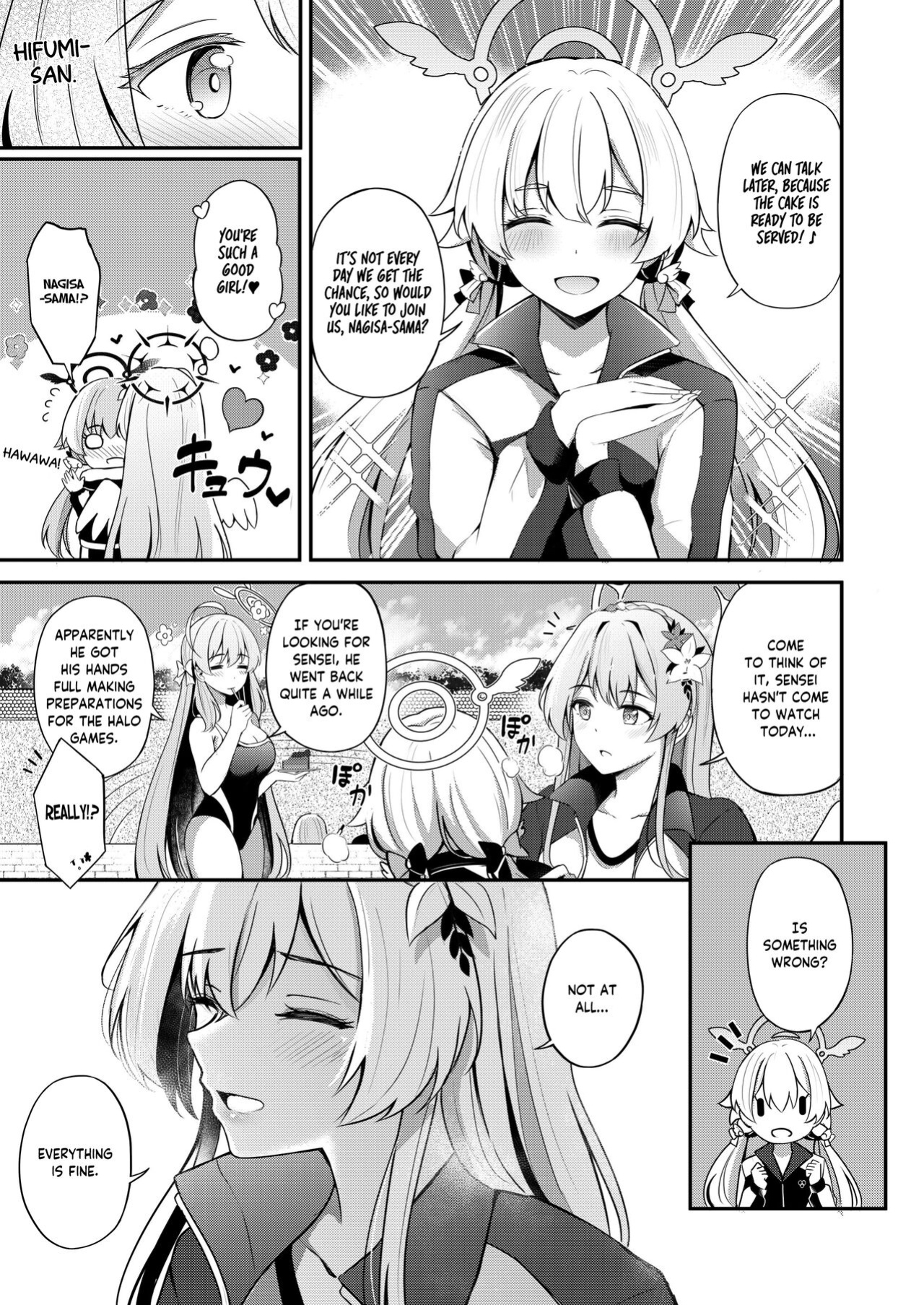 [Koniro Kajitsu (KonKa)] Watashi wa Sensei no Okashi ja Nai desu | I'm not a cake for Sensei to eat (Blue Archive) [Tea Party Scans]