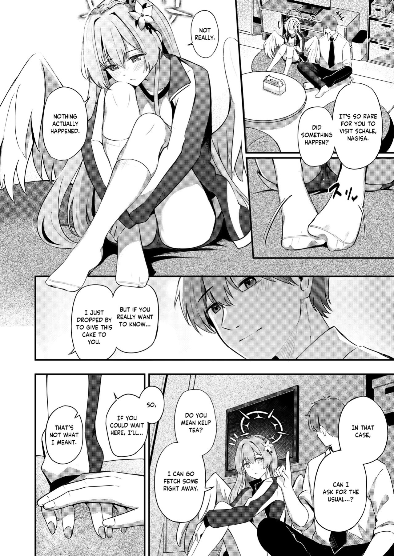 [Koniro Kajitsu (KonKa)] Watashi wa Sensei no Okashi ja Nai desu | I'm not a cake for Sensei to eat (Blue Archive) [Tea Party Scans]