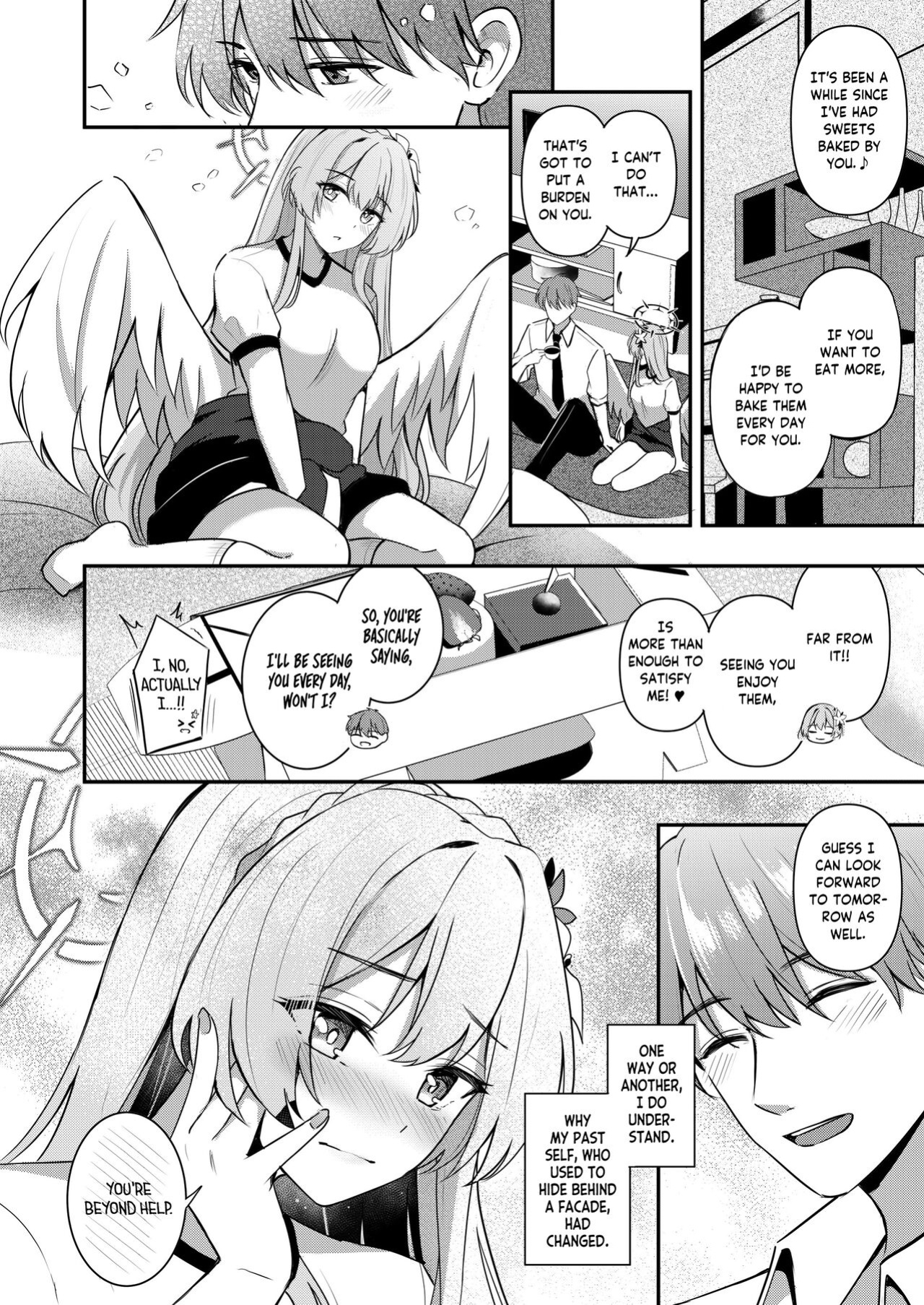 [Koniro Kajitsu (KonKa)] Watashi wa Sensei no Okashi ja Nai desu | I'm not a cake for Sensei to eat (Blue Archive) [Tea Party Scans]
