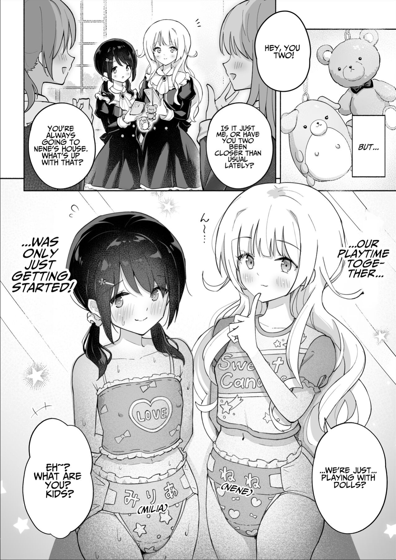 [Yotogizousi (Yotogi)] Shin-yu wa Watakushi no Kisekae Akume Ningyo | My Best Friend Is My Dress-up Spine-arching Orgasm Dolly [T's Translations]