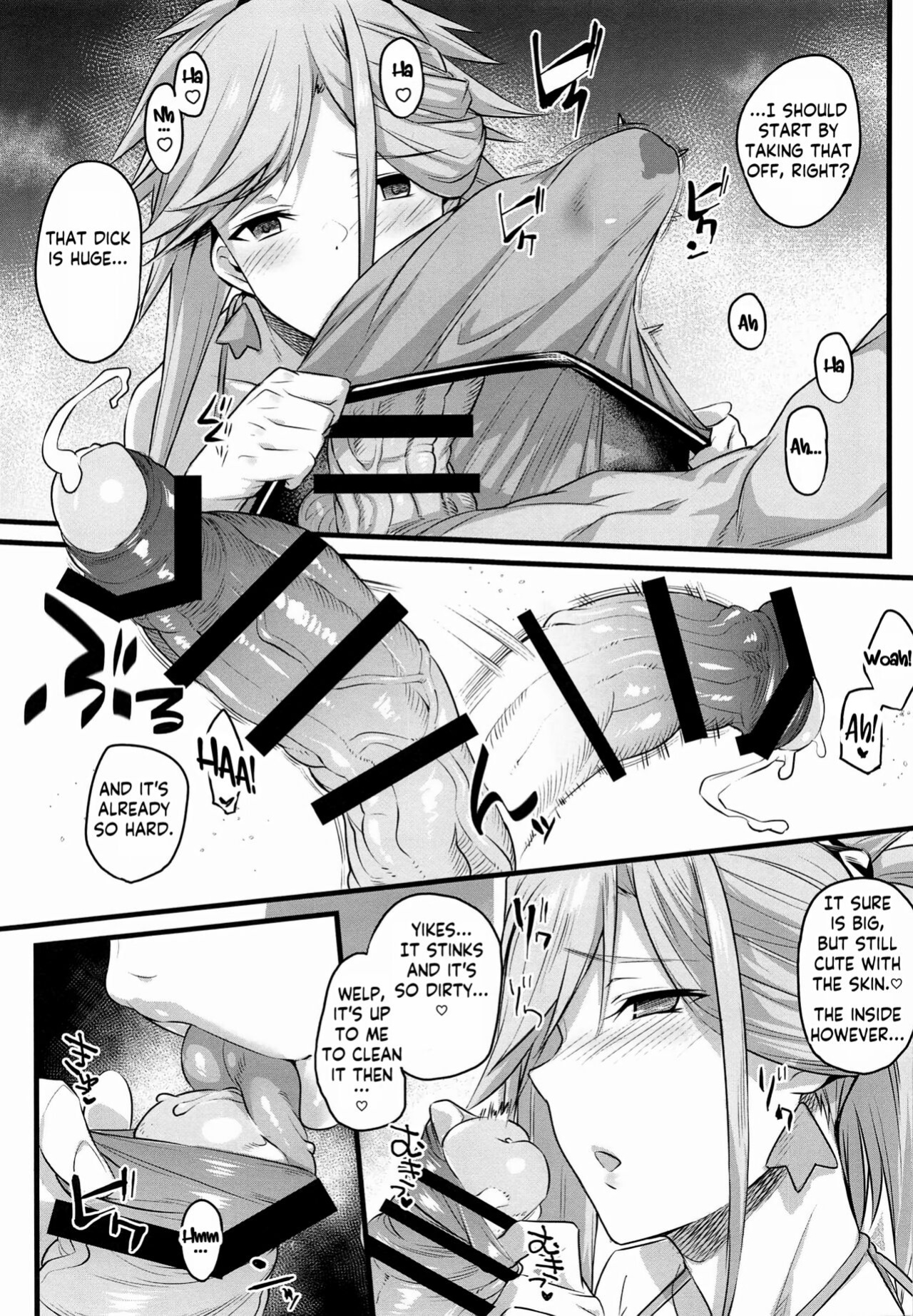 [Karuwani (Rama)] Serva Fes no Genkou Sagyou de Tamatta Master o Musashi-chan to Okkii ga Nuite Kureru Hon. | A book in which Musashi-chan and Batty will help Master get rid of the cum he accumulated during ServantFes (Fate/Grand Order) [KM_42]