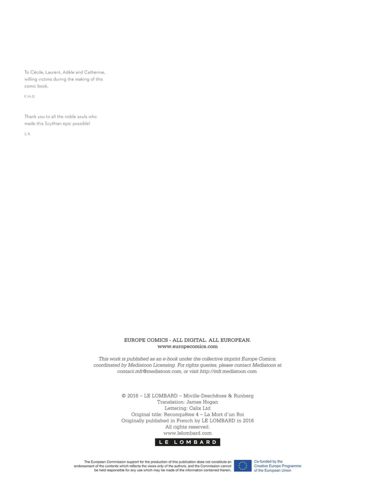 [Francois Miville-Deschenes] Conquests Vol. #4 the Death of a King