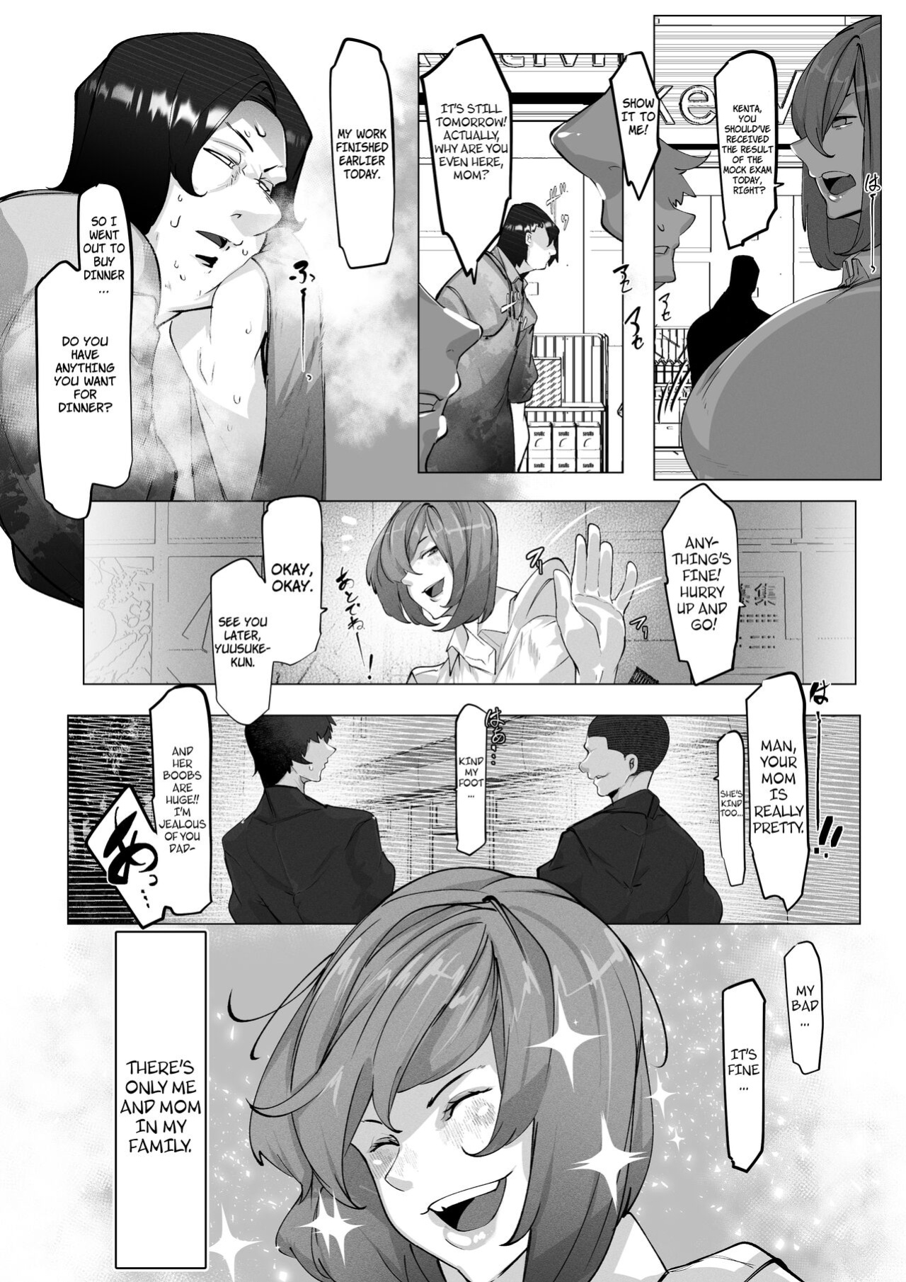 [Pyaropashimu (Mr.Way)] Manbiki Shita Ore no Kawari ni Haha ga Zenra Dogeza | My mother apologized in the nude while prostrating herself for my shoplifting crime