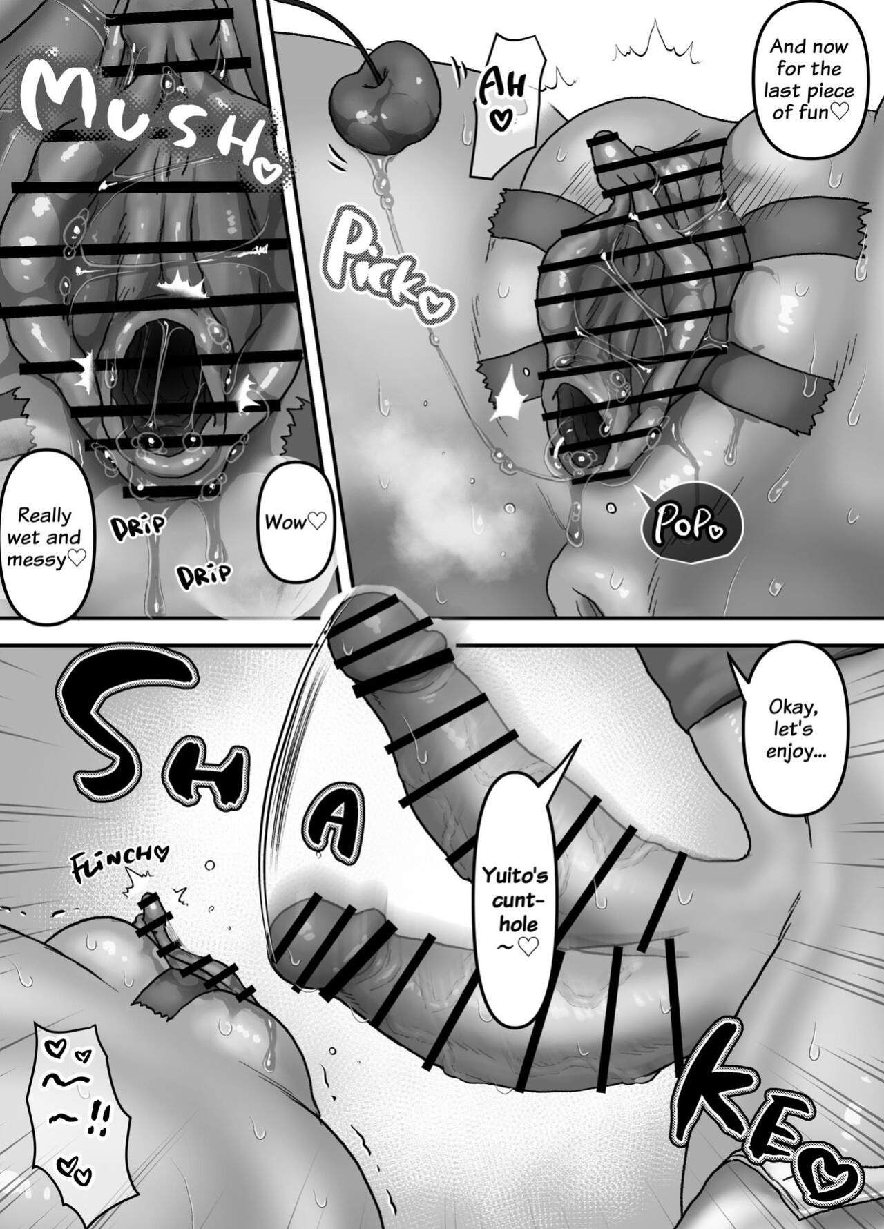 [Onoko Ya Honpo (Kamiwo Akira)] Youkoso! Cuntboy Cafei | Welcome! Cuntboy Cafe
