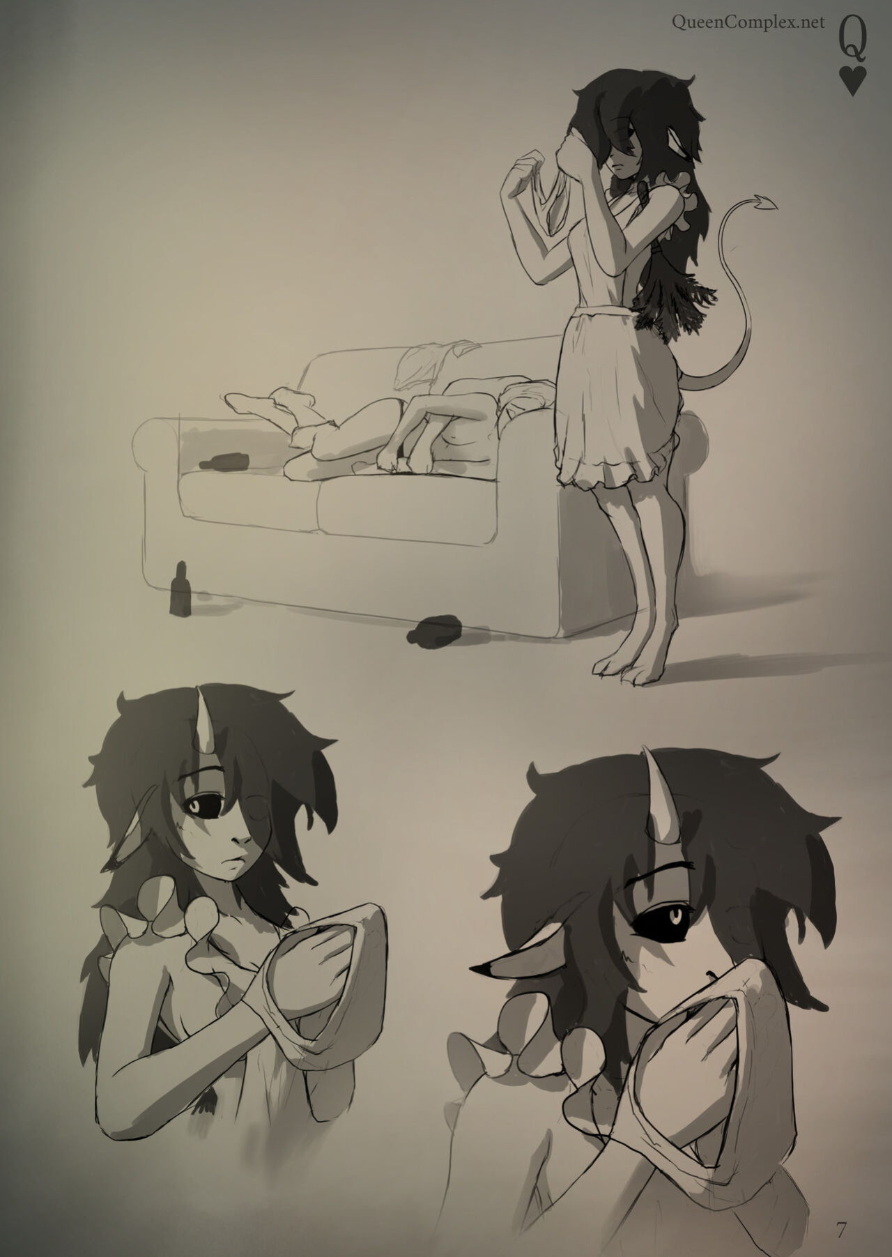 [QueenComplex] Estate of the Late - concept sketches