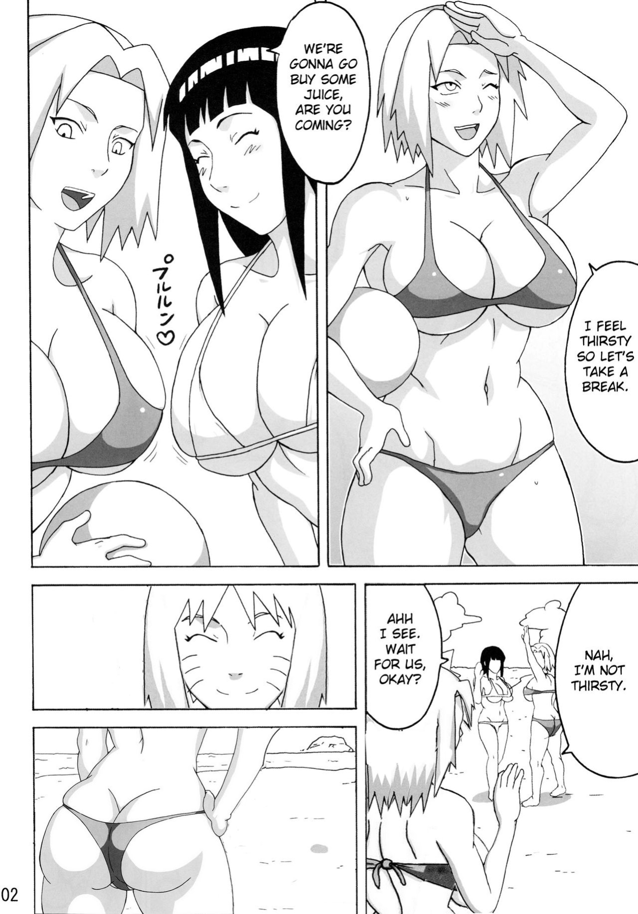 Konoha Girls In The Beach [Rewrite]