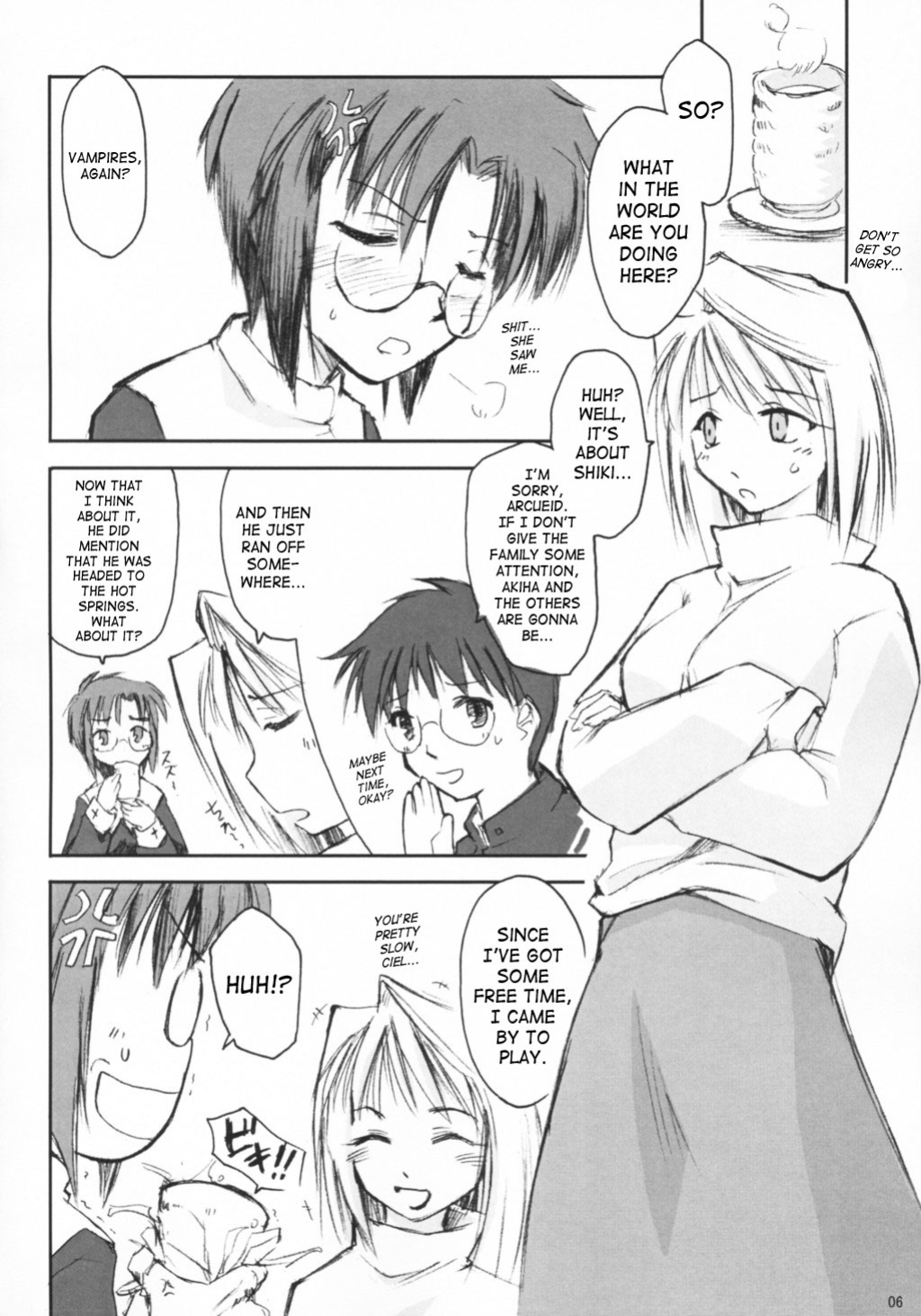 (SC20) [Shimoyakedou (Ouma Tokiichi)] Neko no Kyuujitsu | Cat's Holiday (Tsukihime) [SaHa]