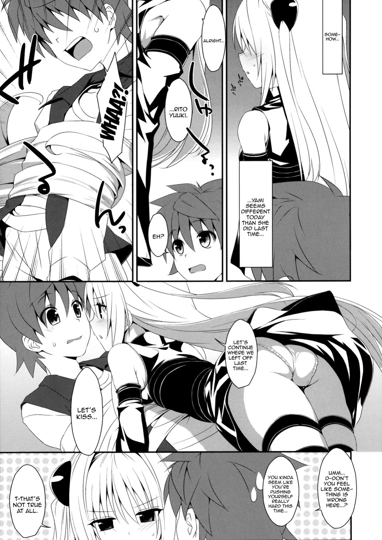 (COMIC1☆7) [TIES (Takei Ooki)] Usotsuki no Koi | Little Liar's Love (To LOVE-Ru Darkness)