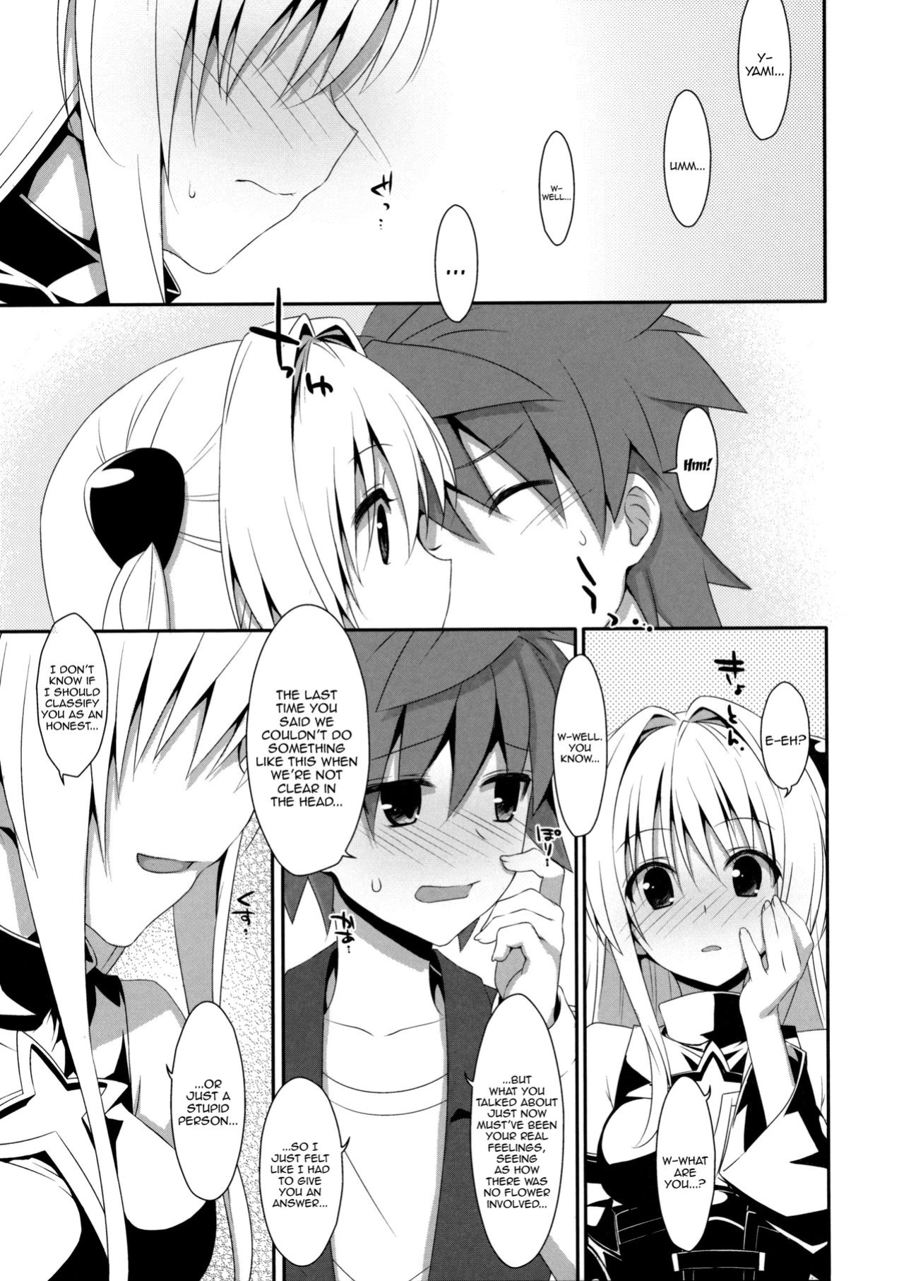 (COMIC1☆7) [TIES (Takei Ooki)] Usotsuki no Koi | Little Liar's Love (To LOVE-Ru Darkness)