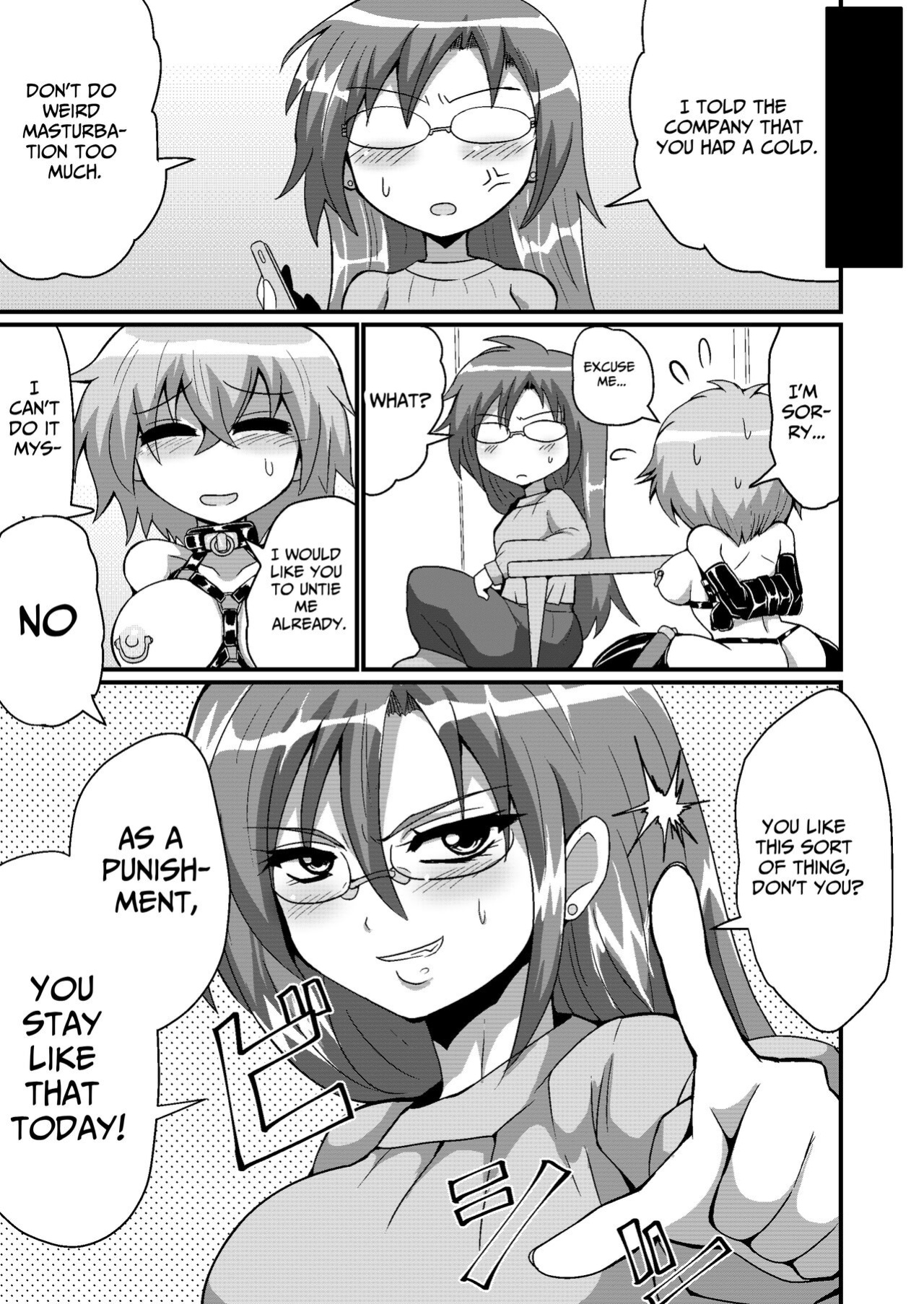 [Hiyashi Chuuka Owarimashita (Zuler Daitouryou)] Jibaku Onanie Chuudoku no Yamada-san Koyoi Jibaku suru Hanashi | Auto Bondage Masturbation Addict Yamada's Tale Of Self Destruction [Haunt Translation]