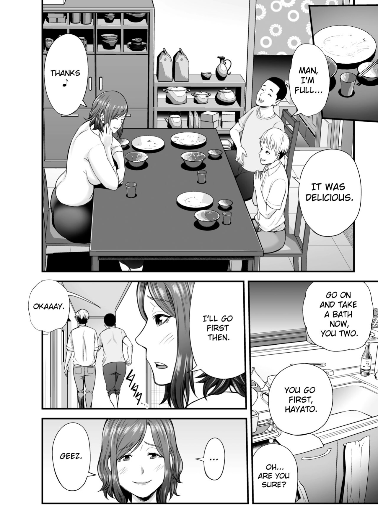 [Ura Meshiya (Maccha Neji)] Sexless de Yokkyu Fuman na Watashi wa, Musuko no Tomodachi to... [ChoriScans]