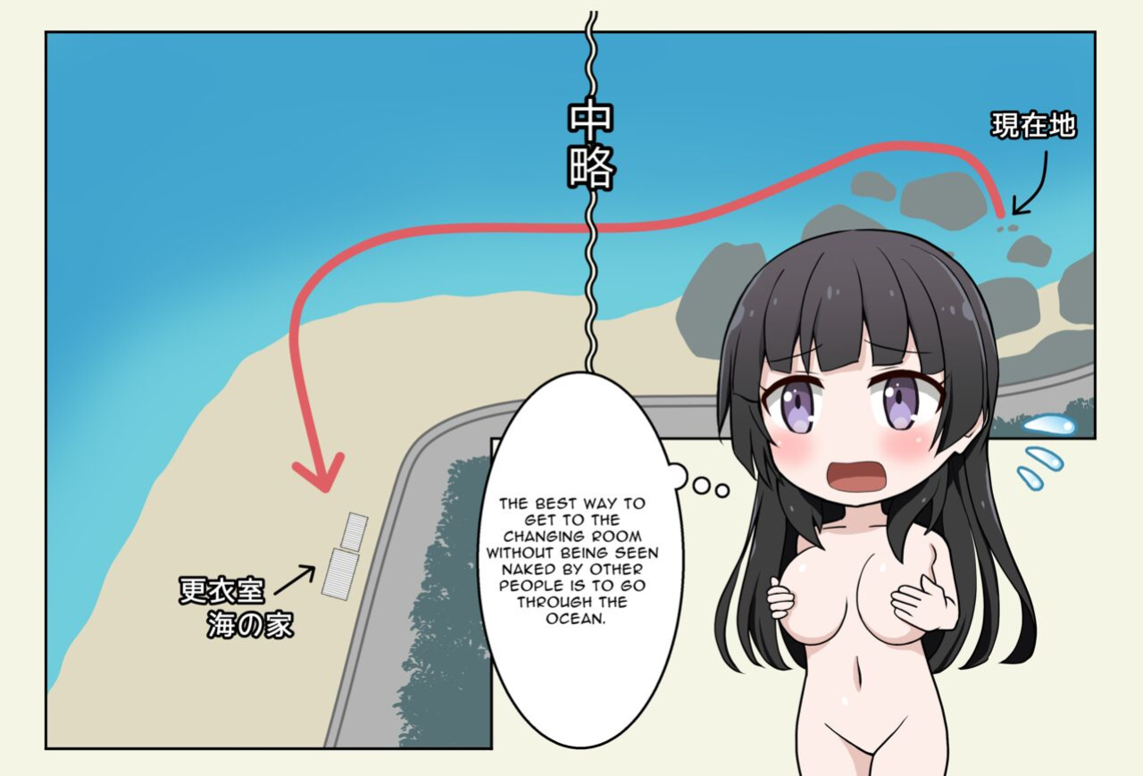 [Nihon Dandy (Matsuno Susumu)] Rinrin had her swimsuit washed away + Textless + Bonus