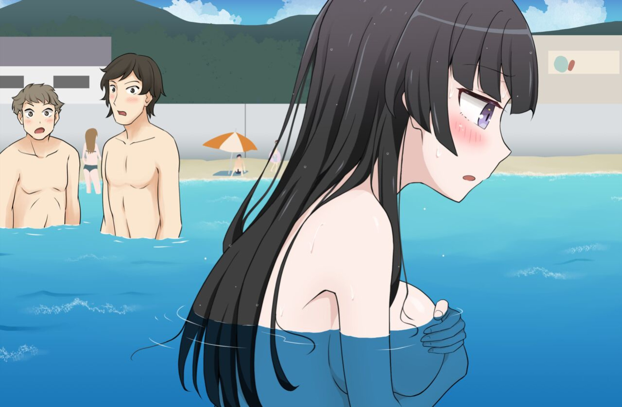 [Nihon Dandy (Matsuno Susumu)] Rinrin had her swimsuit washed away + Textless + Bonus