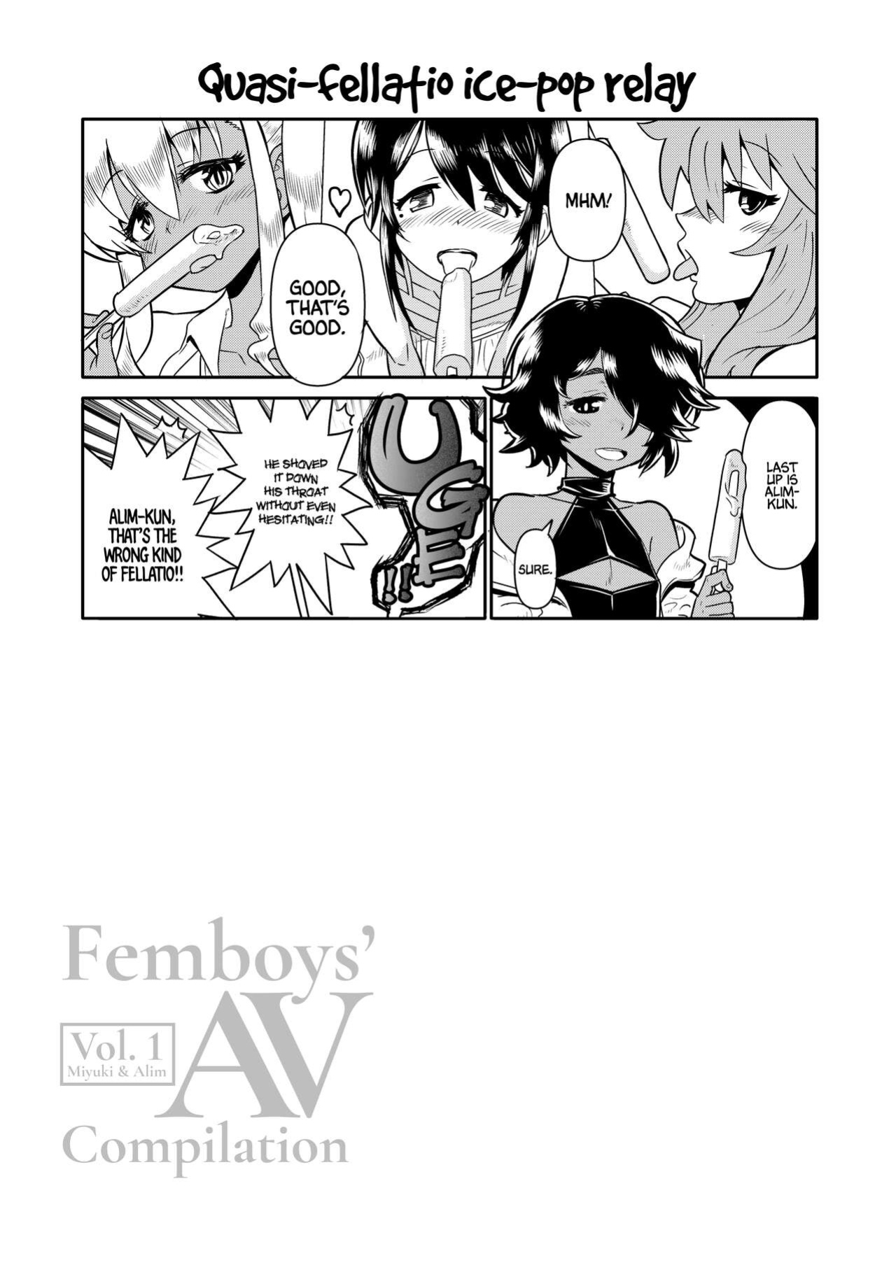 [Tamago no Kara (Shiroo)] Otokonoko AV Soushuuhen Vol. 1 Miyuki Arimu Hen | Femboys AV Compilation Vol.1 Miyuki & Alim Volume [Pub Faggots]