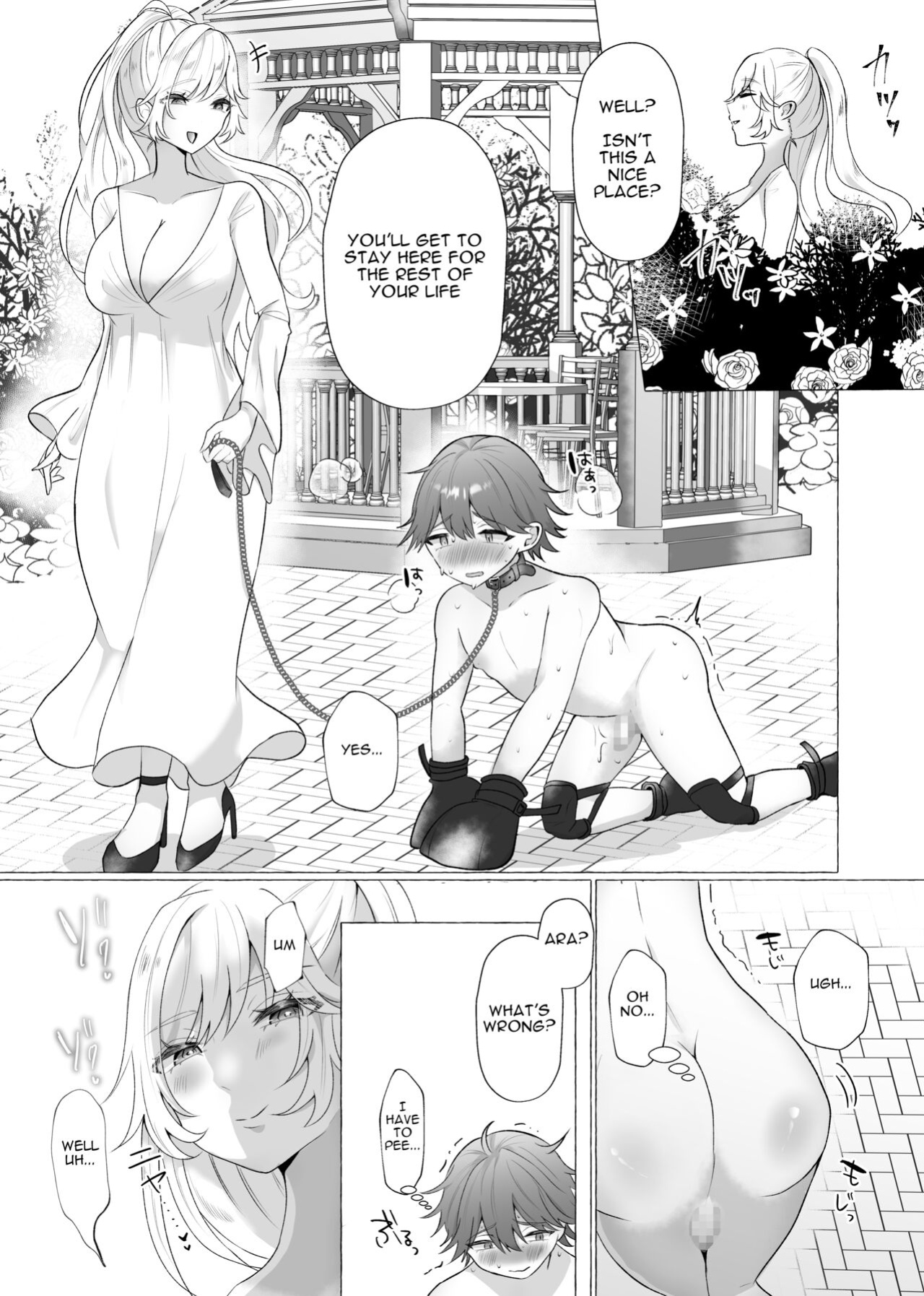 [Sagano Katsuma, Akatsuki Shion] Lady Jenna's New Pet (M-o Muke Zasshifuu Doujinshi Dokutoku no Magazine Vol. 3) [ENG]