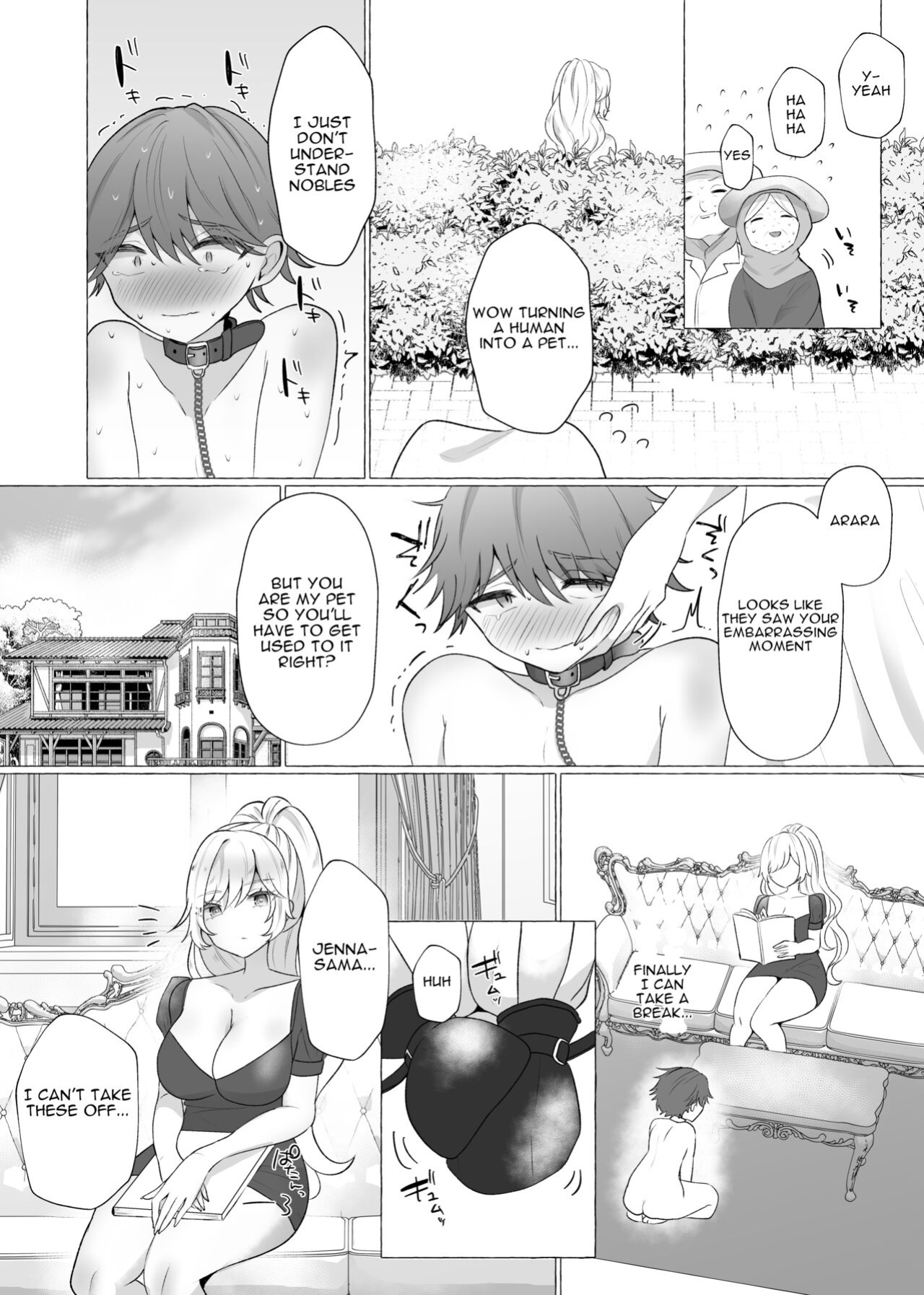 [Sagano Katsuma, Akatsuki Shion] Lady Jenna's New Pet (M-o Muke Zasshifuu Doujinshi Dokutoku no Magazine Vol. 3) [ENG]
