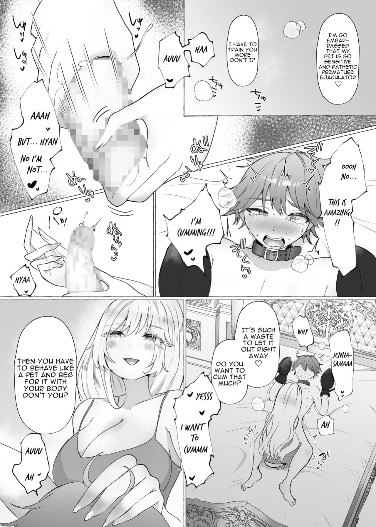 [Sagano Katsuma, Akatsuki Shion] Lady Jenna's New Pet (M-o Muke Zasshifuu Doujinshi Dokutoku no Magazine Vol. 3) [ENG]