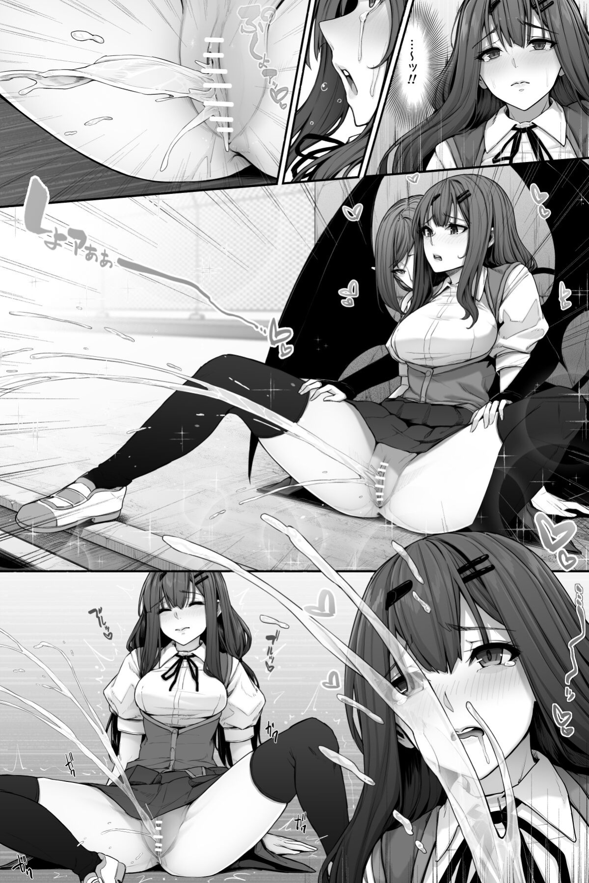 [Cocomachi] Sakyubasu ni nyōi o suwa rete oshikko sa sete moraenai!