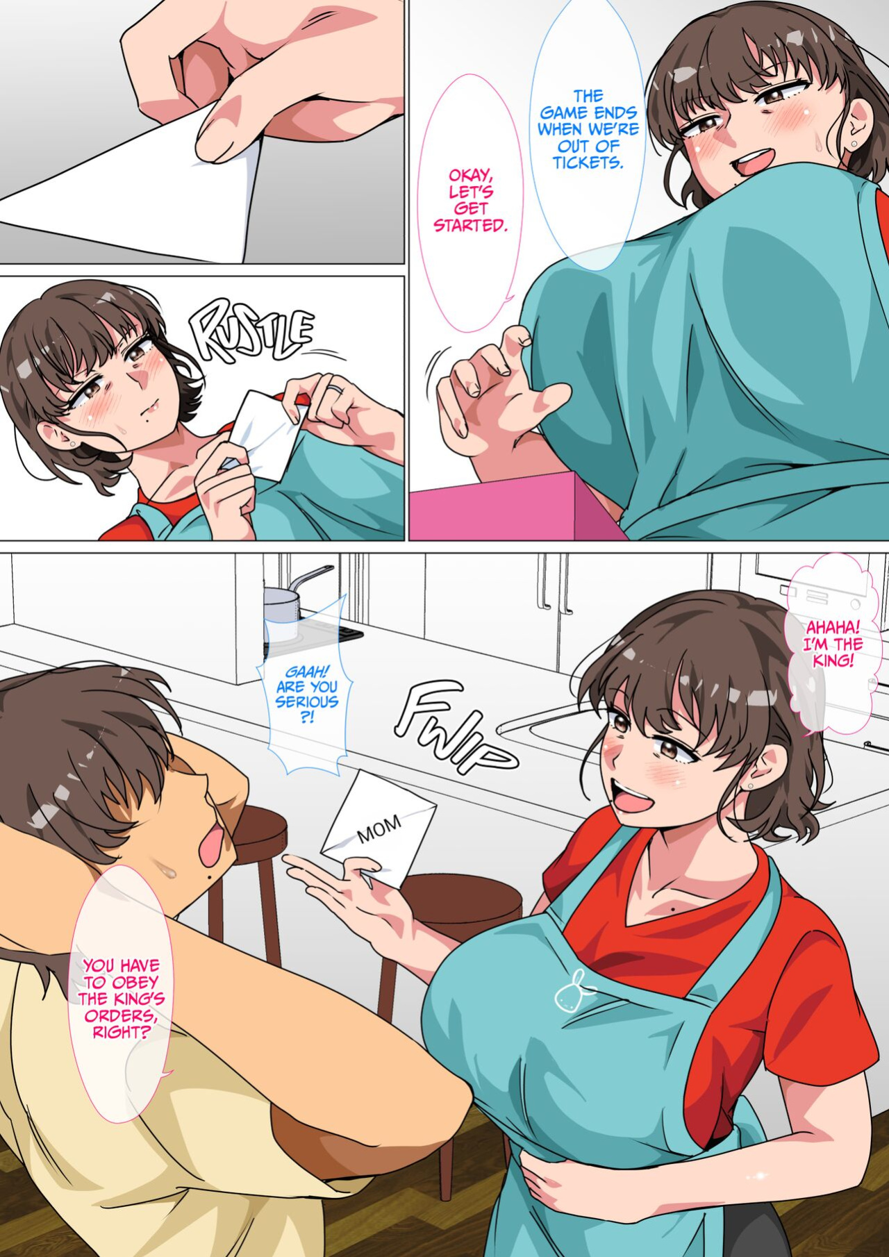 [Circle Spice] Ousama Game no Meirei de Haha to Sex Shita Hanashi | I Ordered My Mom to Have Sex with Me in King's Game {korafu}