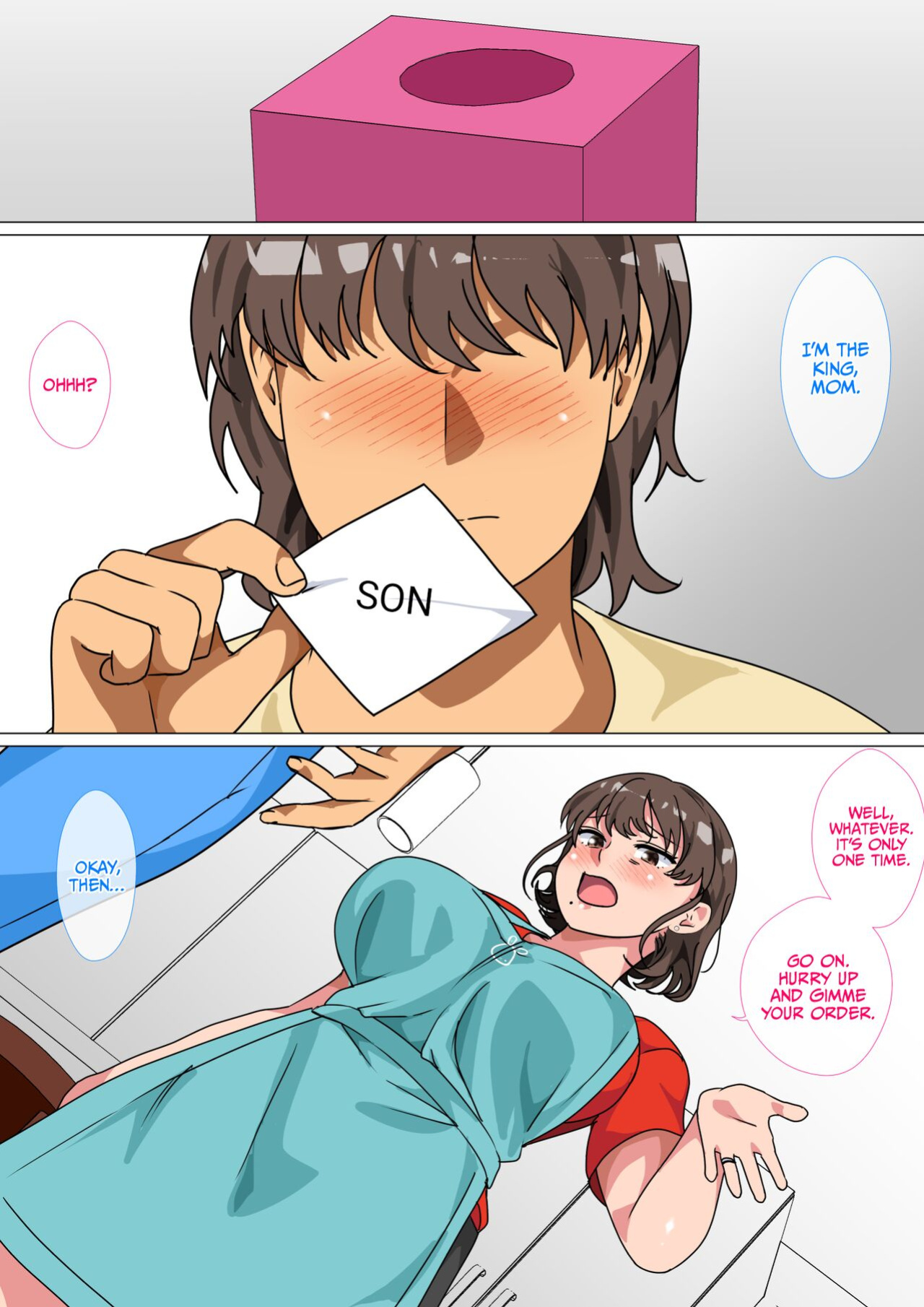 [Circle Spice] Ousama Game no Meirei de Haha to Sex Shita Hanashi | I Ordered My Mom to Have Sex with Me in King's Game {korafu}