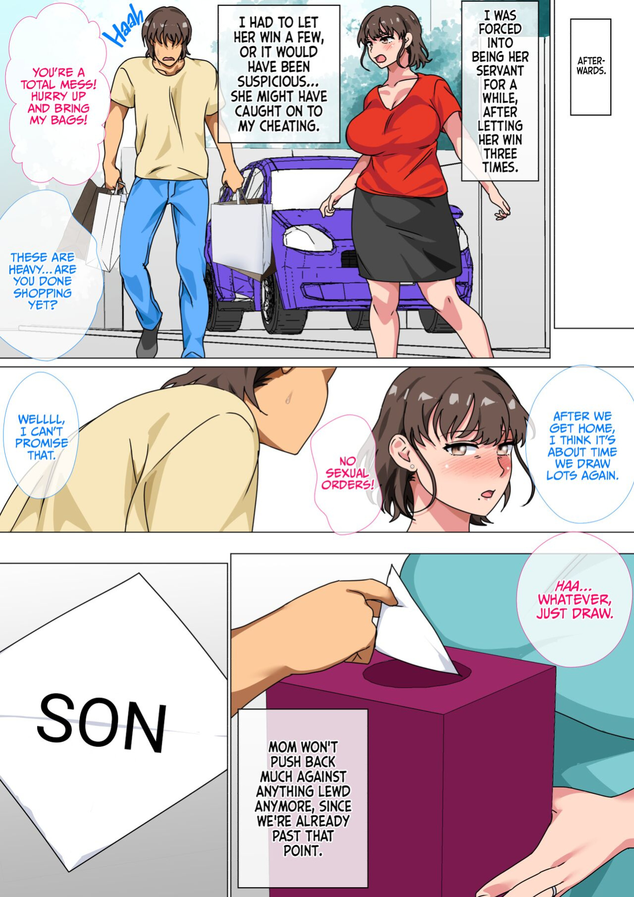 [Circle Spice] Ousama Game no Meirei de Haha to Sex Shita Hanashi | I Ordered My Mom to Have Sex with Me in King's Game {korafu}