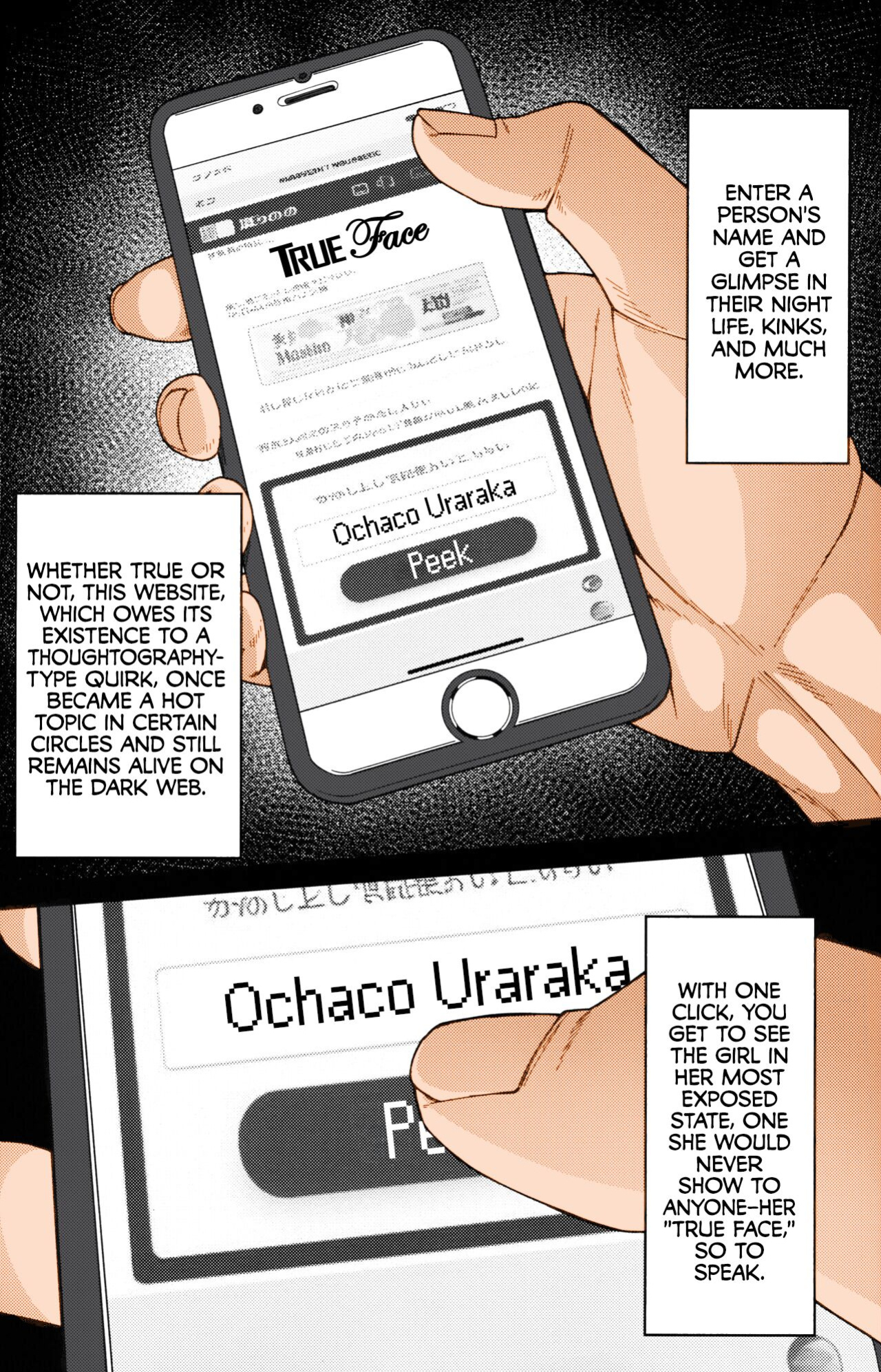 (C101) [cobalt green (Kobaji)] Himitsu no Kao | TrueFace (My Hero Academia) [Fap It Scans] [Colorized]