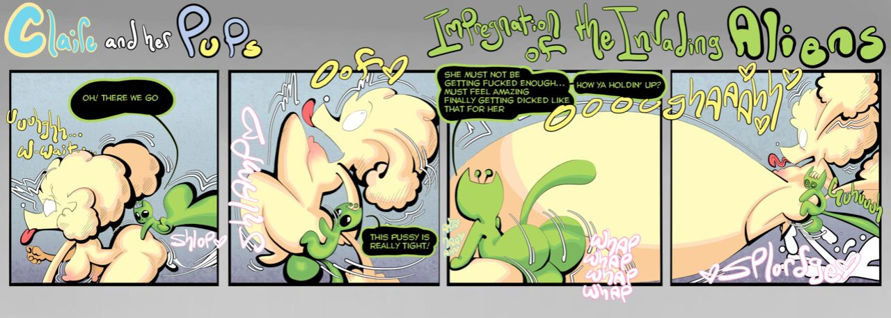 [BootlegJones] Claire and her Pups: Impregnation of the invading aliens