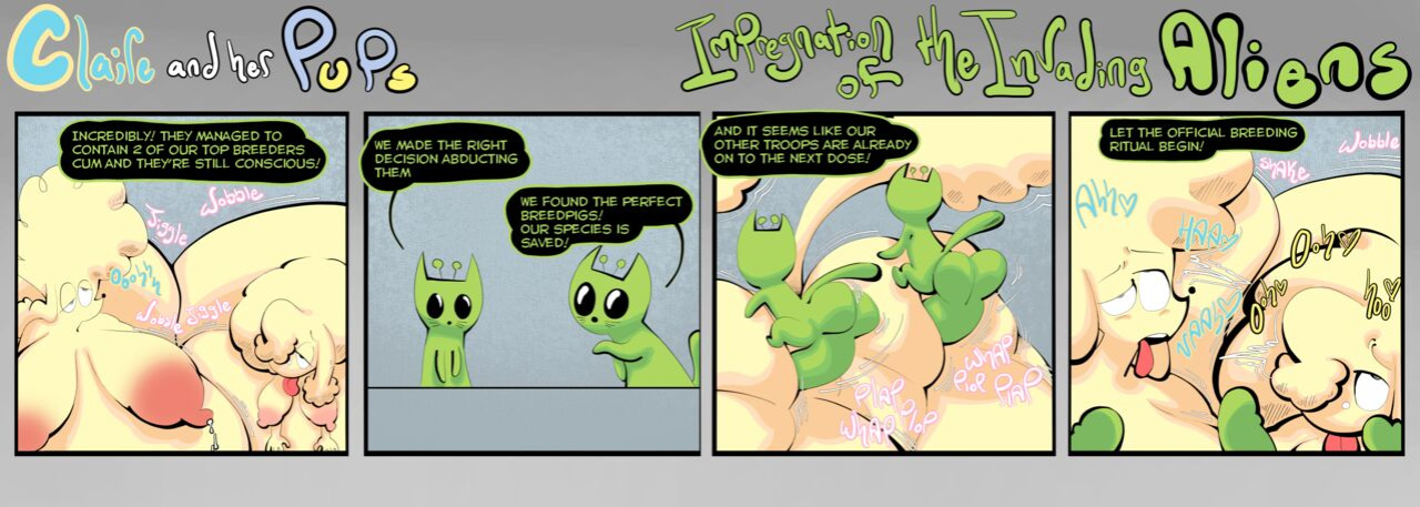 [BootlegJones] Claire and her Pups: Impregnation of the invading aliens