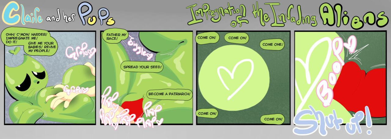 [BootlegJones] Claire and her Pups: Impregnation of the invading aliens