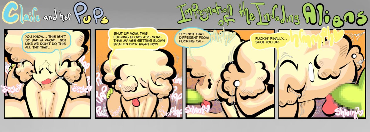 [BootlegJones] Claire and her Pups: Impregnation of the invading aliens