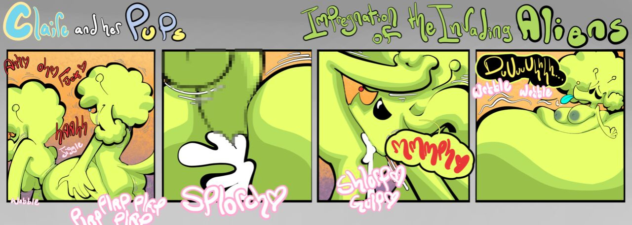 [BootlegJones] Claire and her Pups: Impregnation of the invading aliens